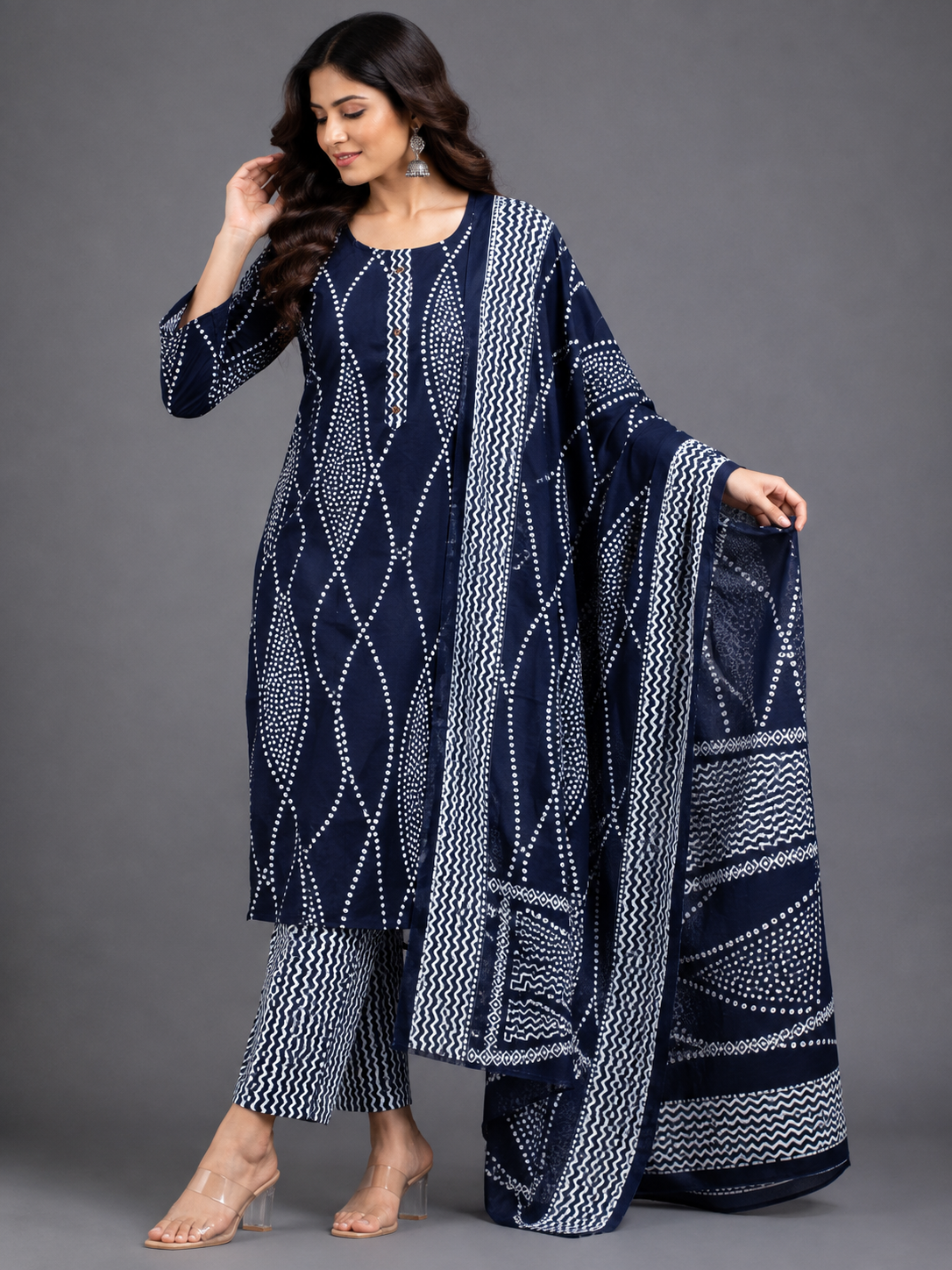 SALWAR SET - NAVY BLUE