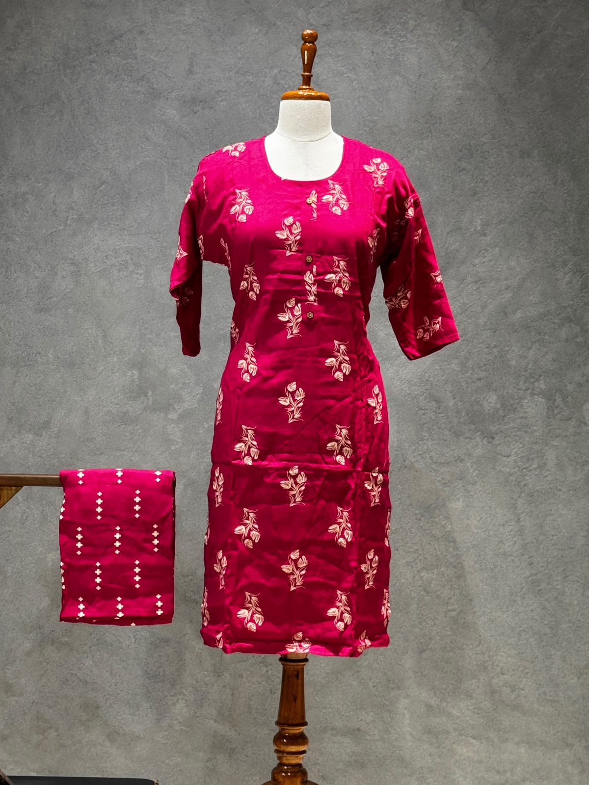 PINK FLORAL PRINT CASUAL WEAR