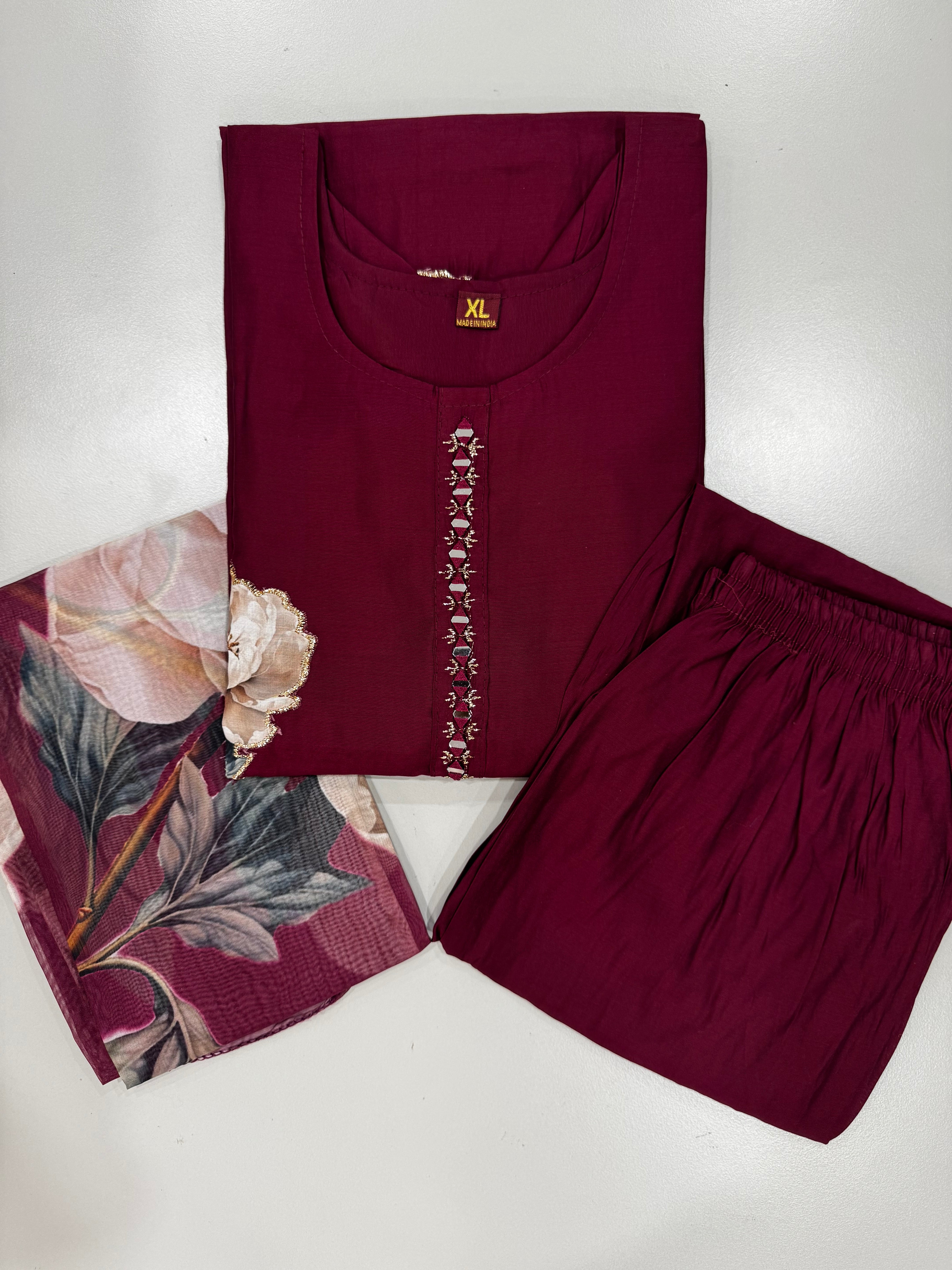SALWAR SETS MAROON