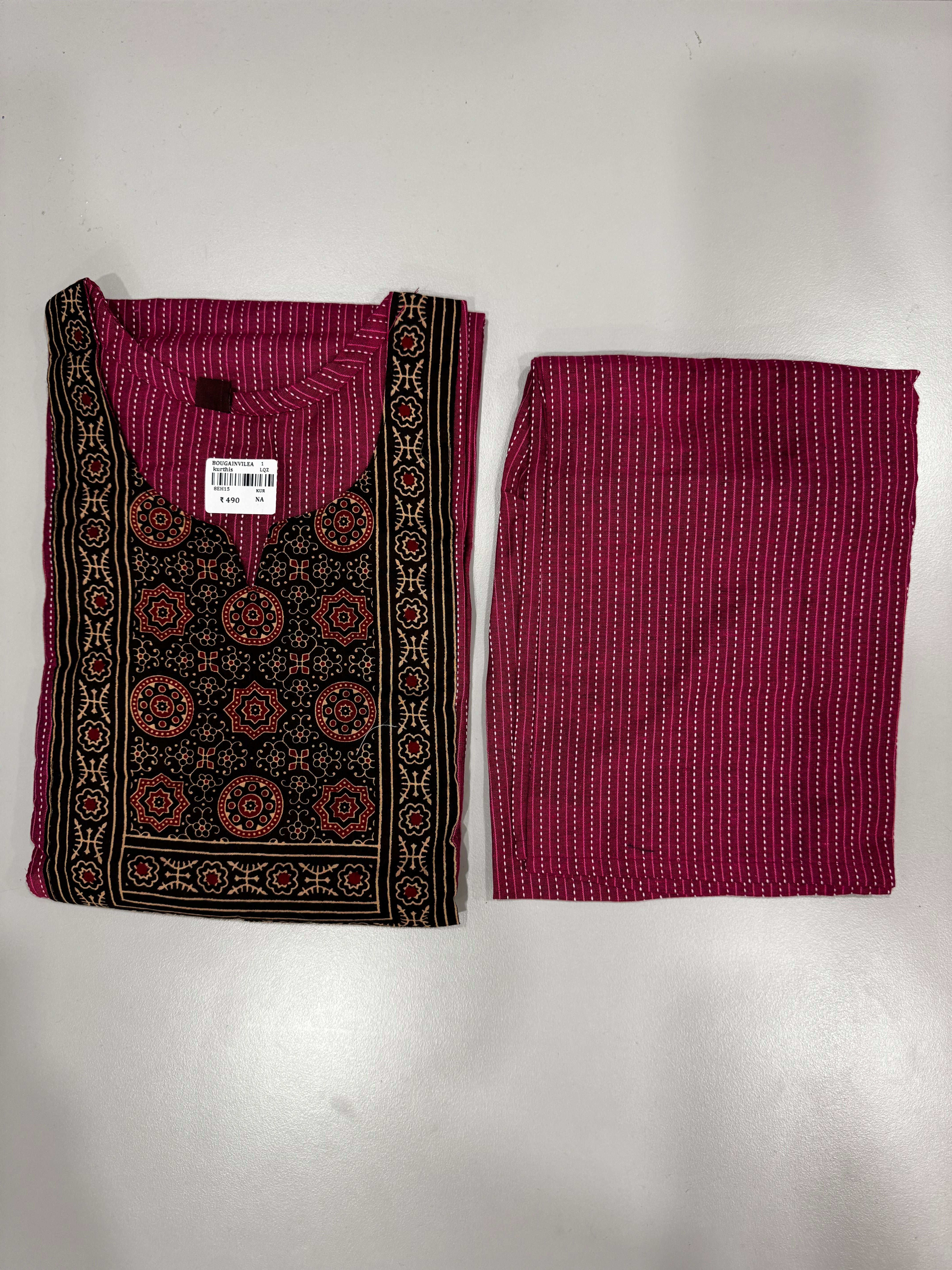 KURTHI SETS - 4.14 PINK