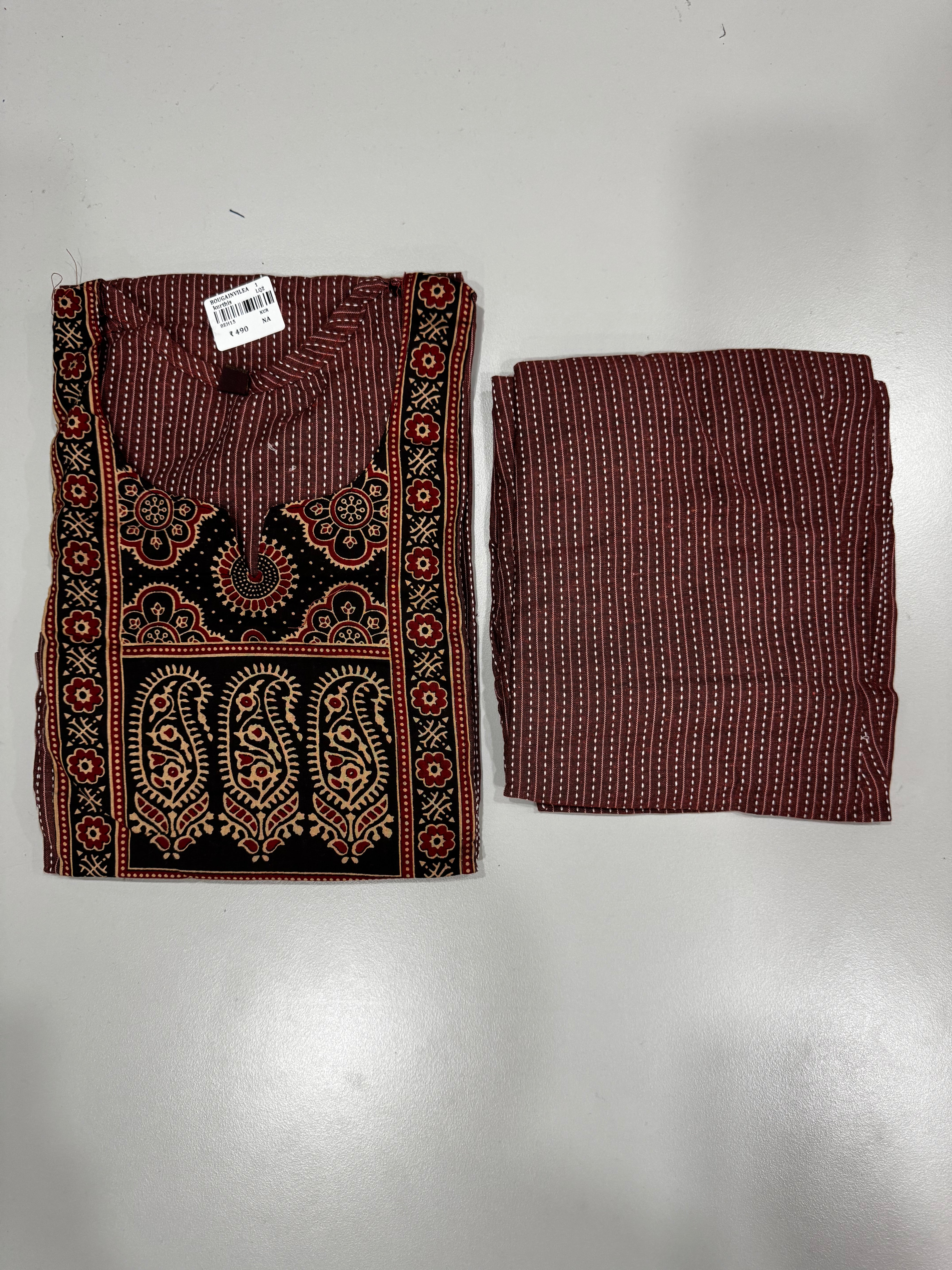 KURTHI SETS - 4.19 BROWN