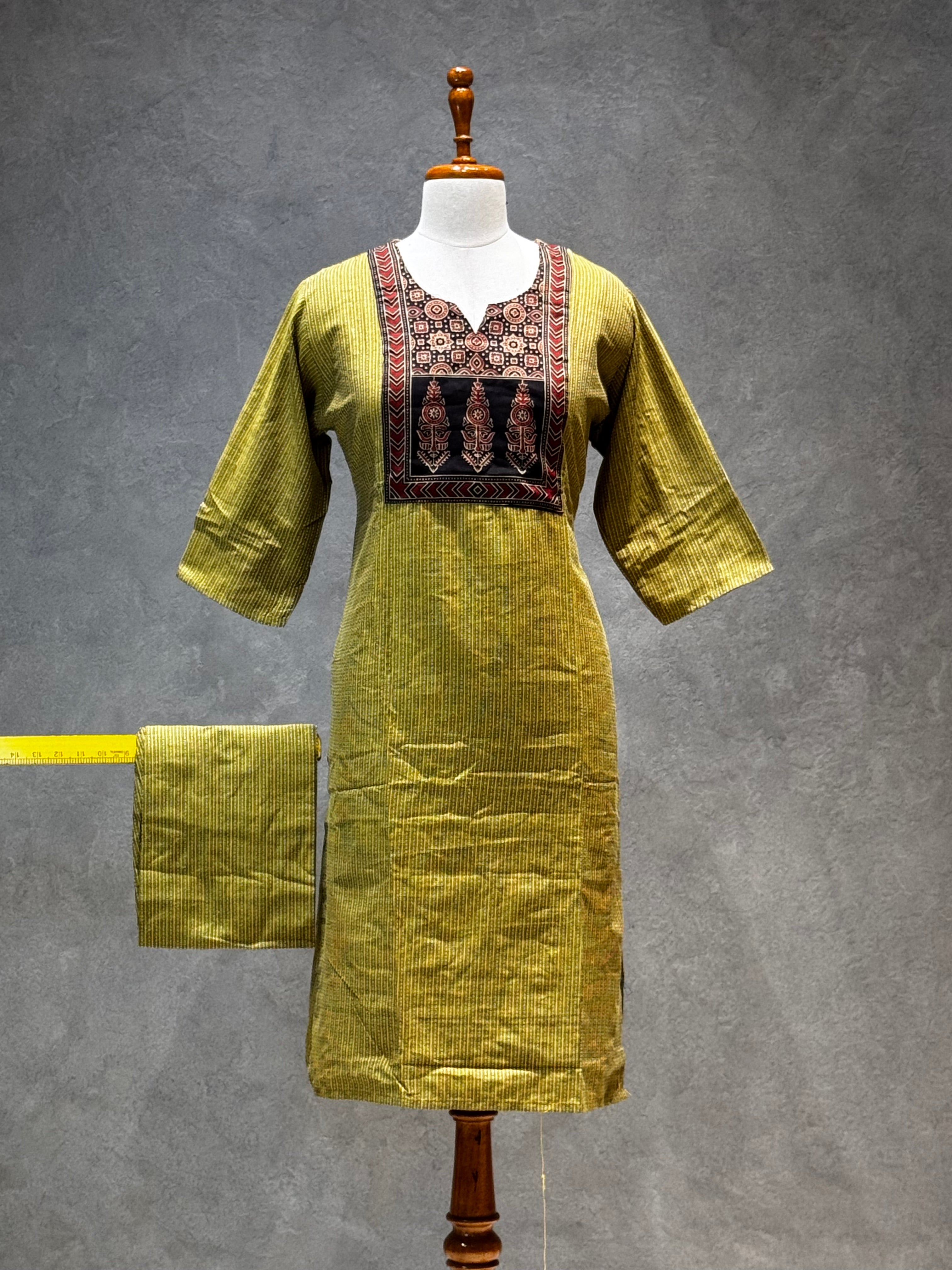 KURTHI SETS - 4.12 MUSTARD