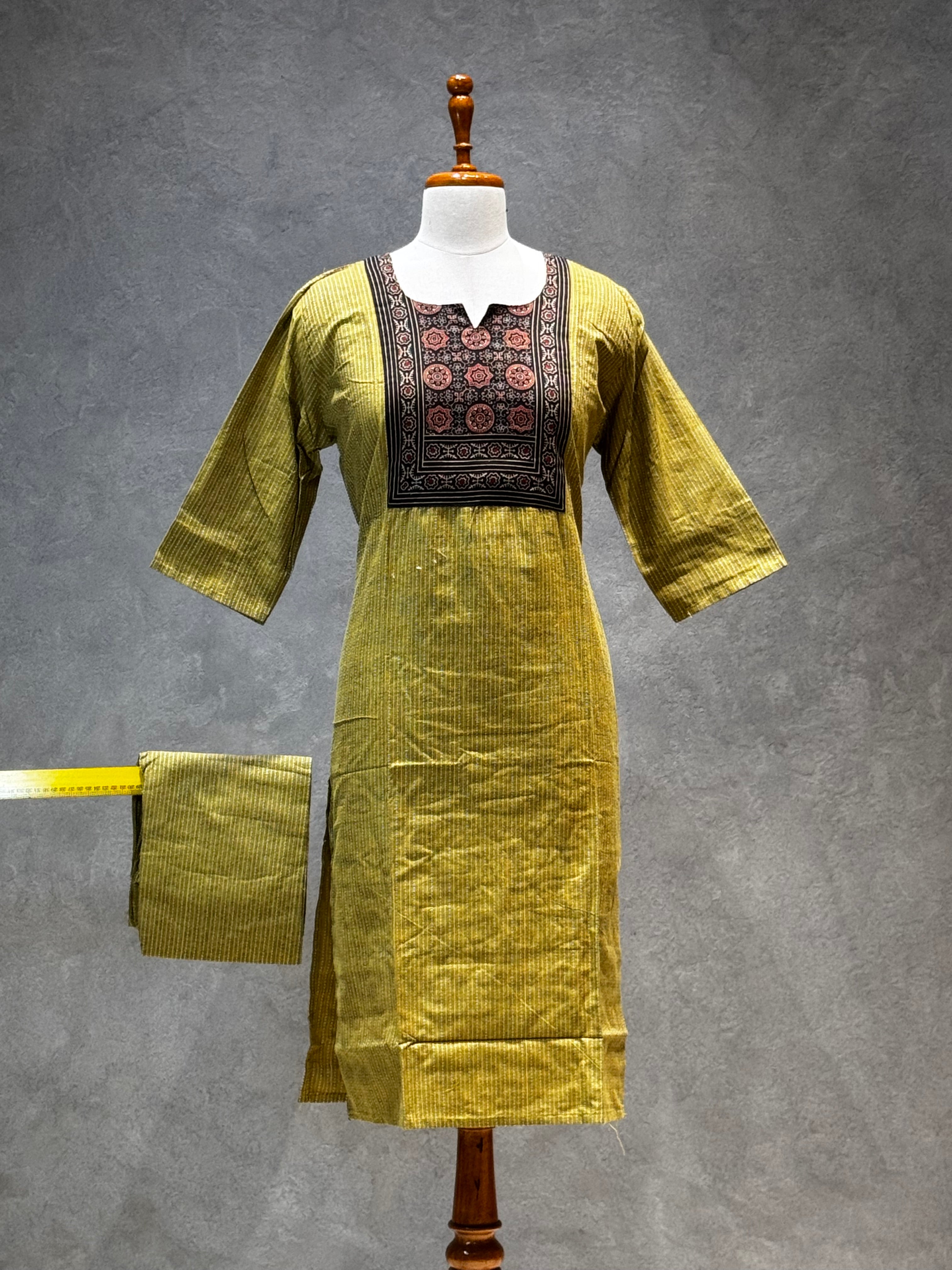 KURTHI SETS - 4.15 MUSTARD
