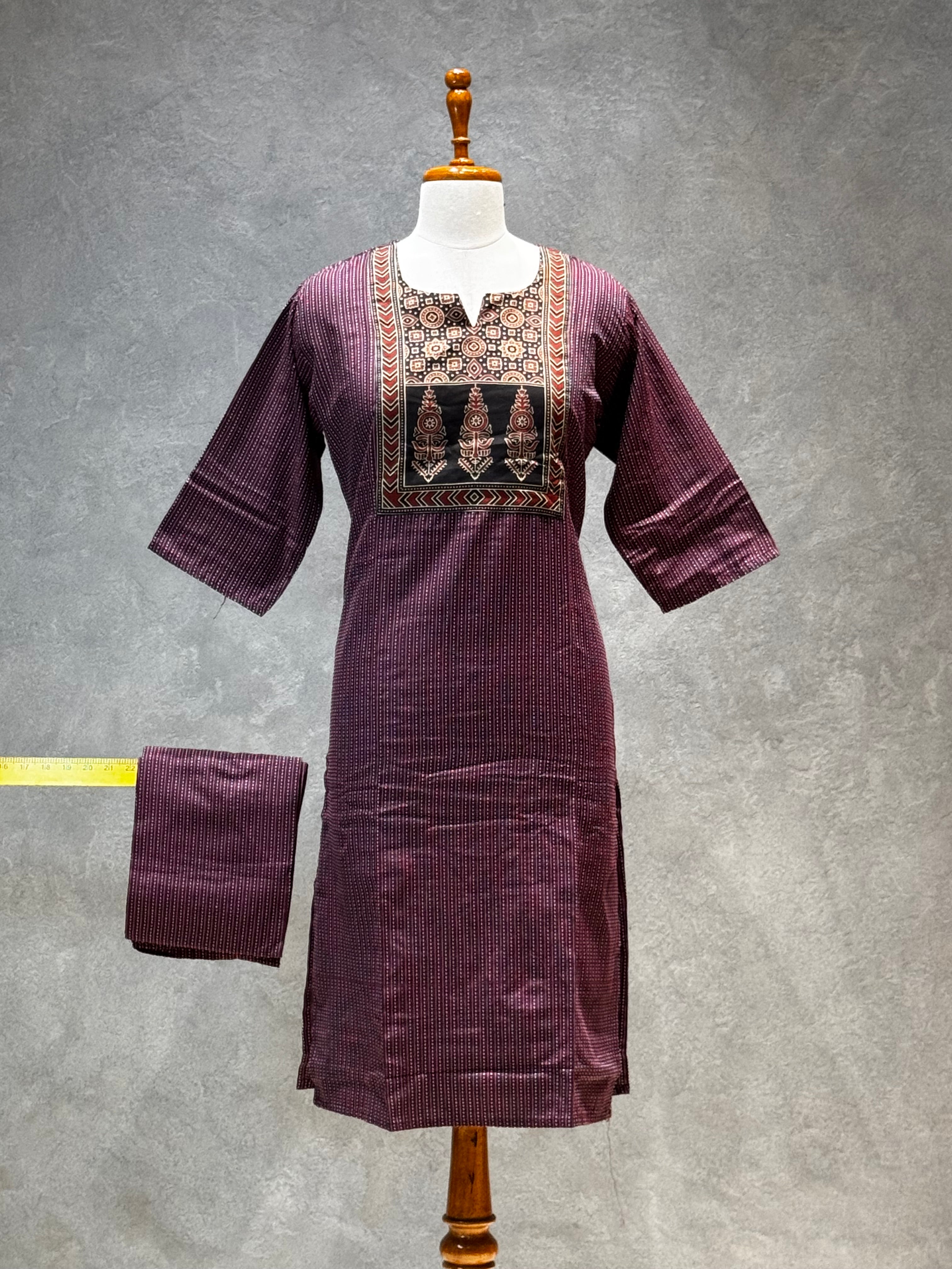 KURTHI SETS - 4.18 ONION PINK