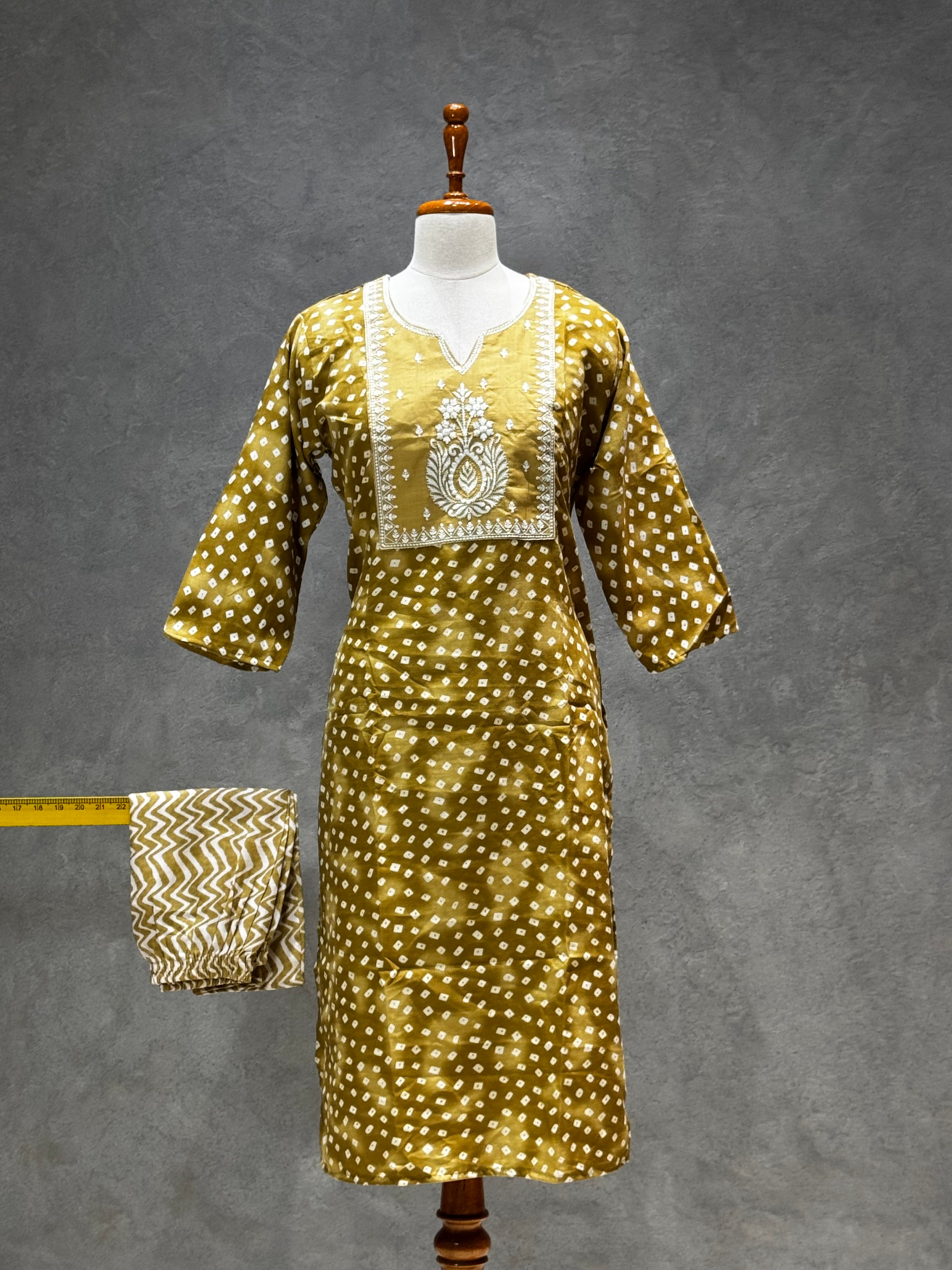 SALWAR SET MUSTARD
