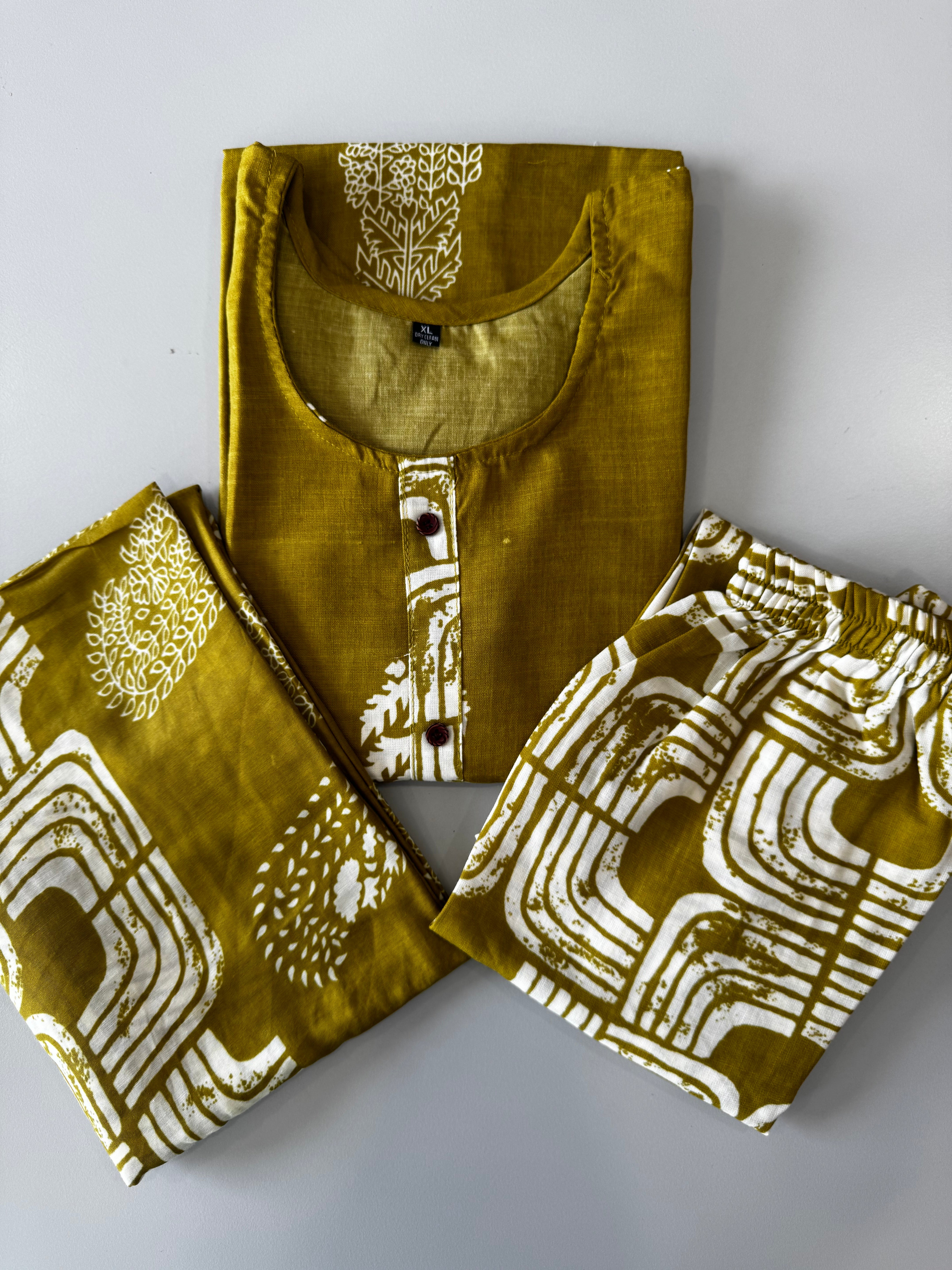 SALWAR SET - MUSTARD COLOUR