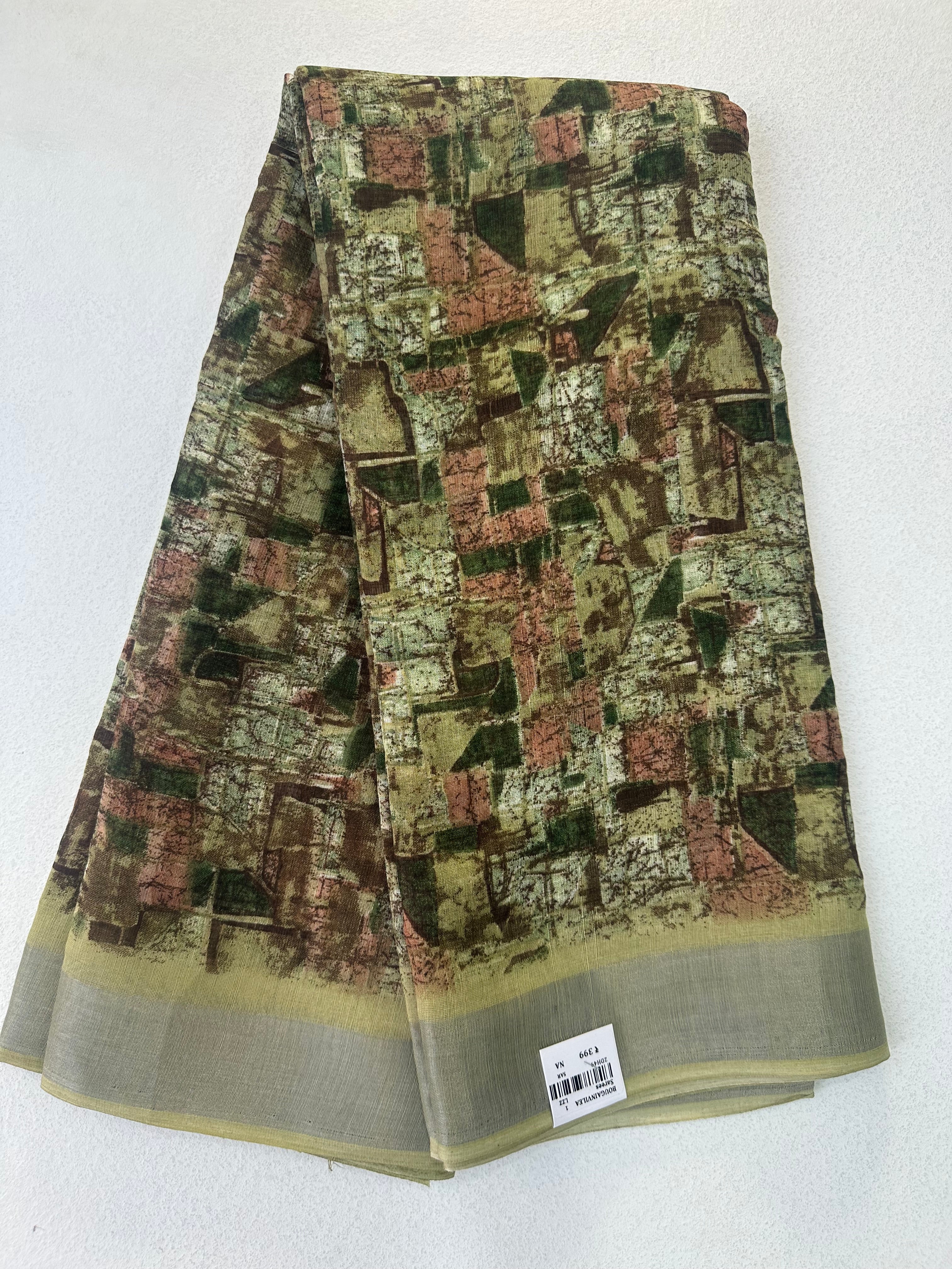 SEMI LINEN SAREE - 6209