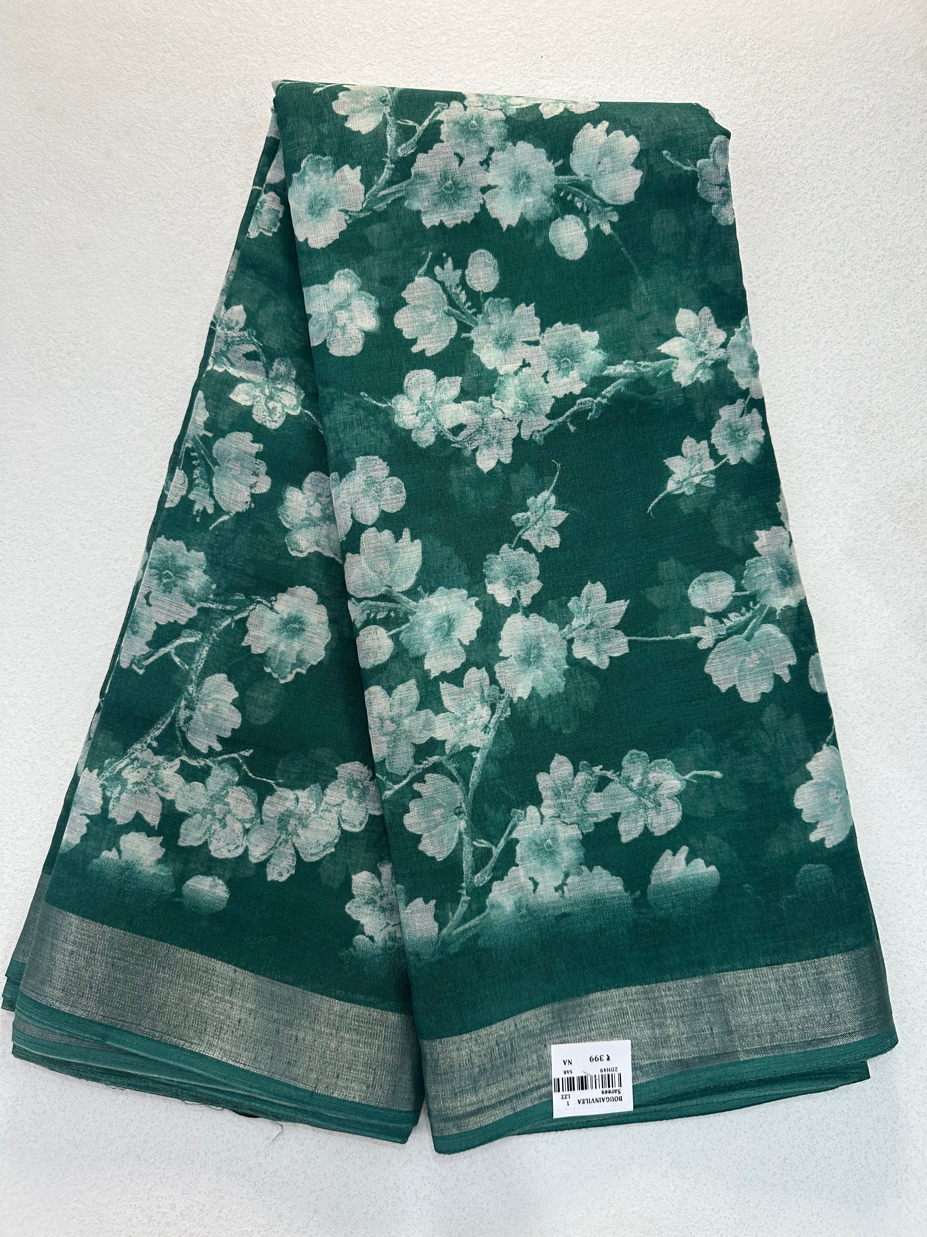 SEMI LINEN SAREE - 6203