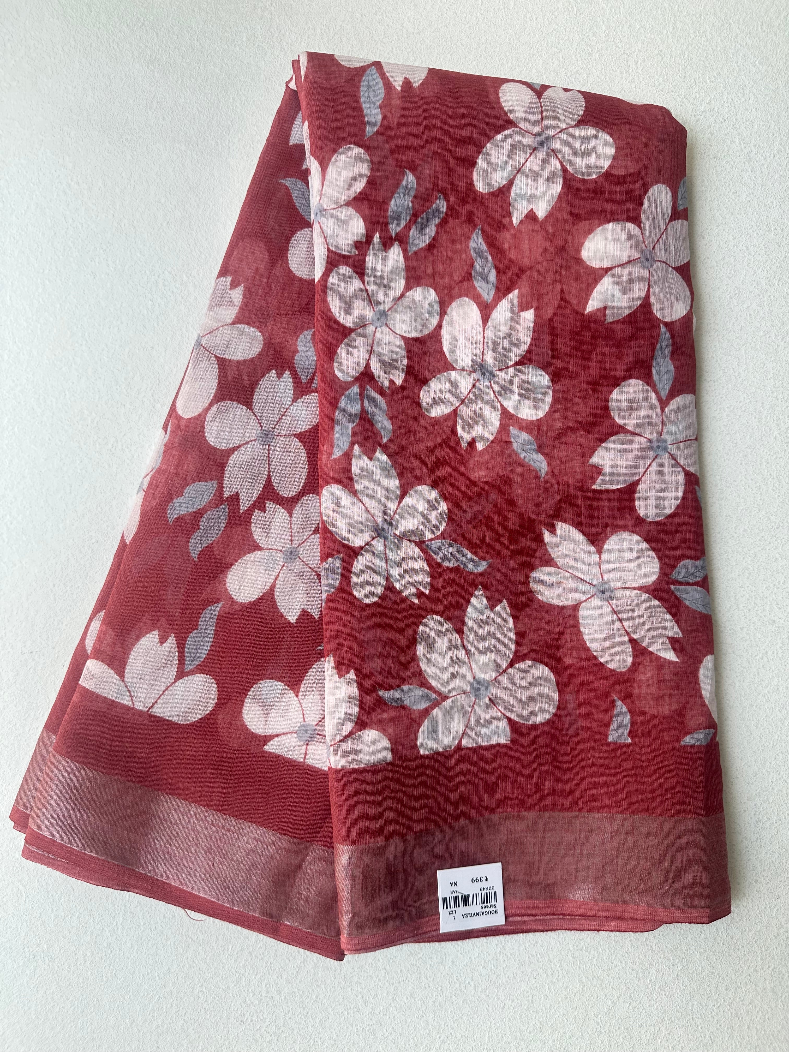 SEMI LINEN SAREE - 6223