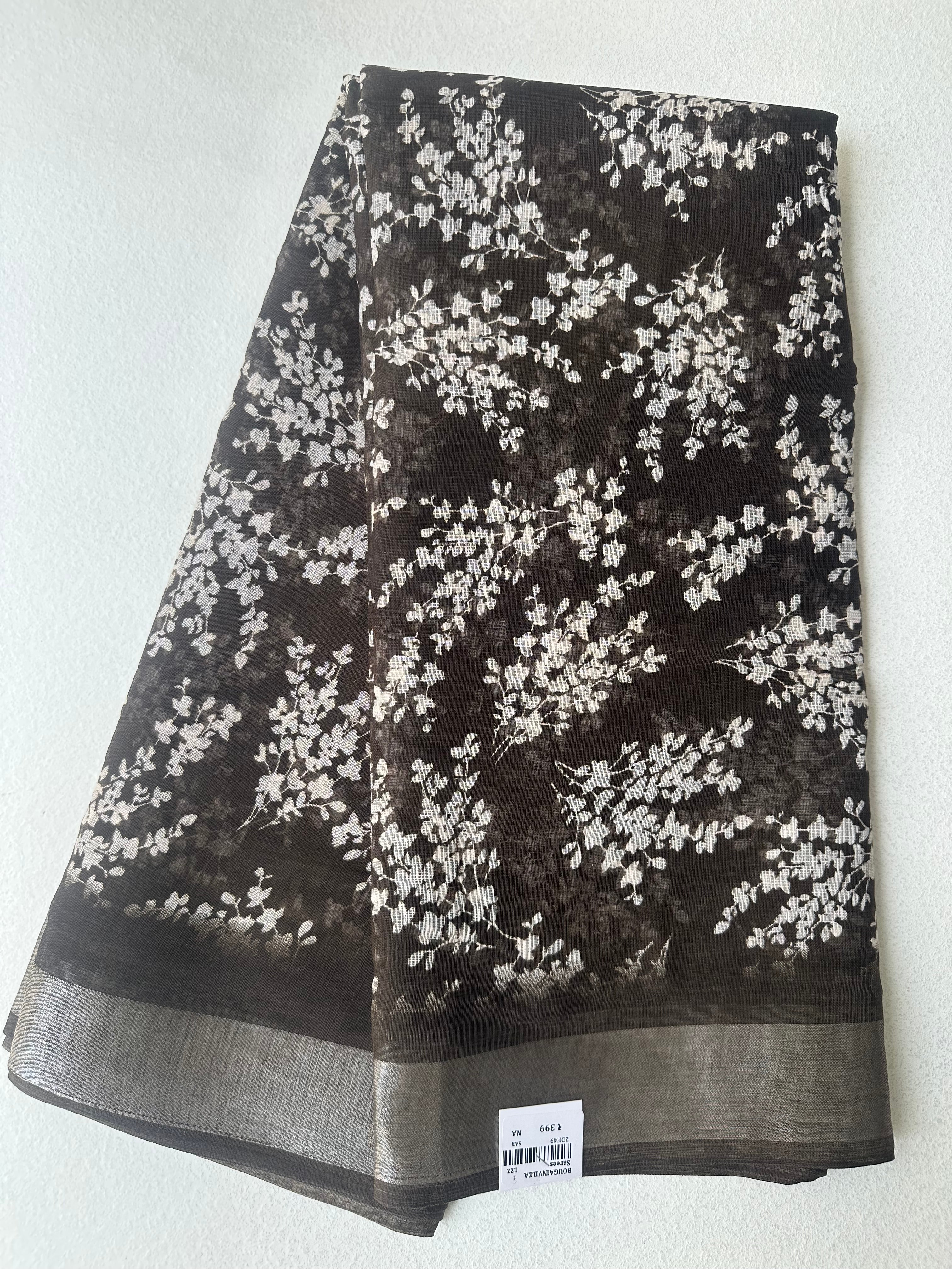 SEMI LINEN SAREE - 6224