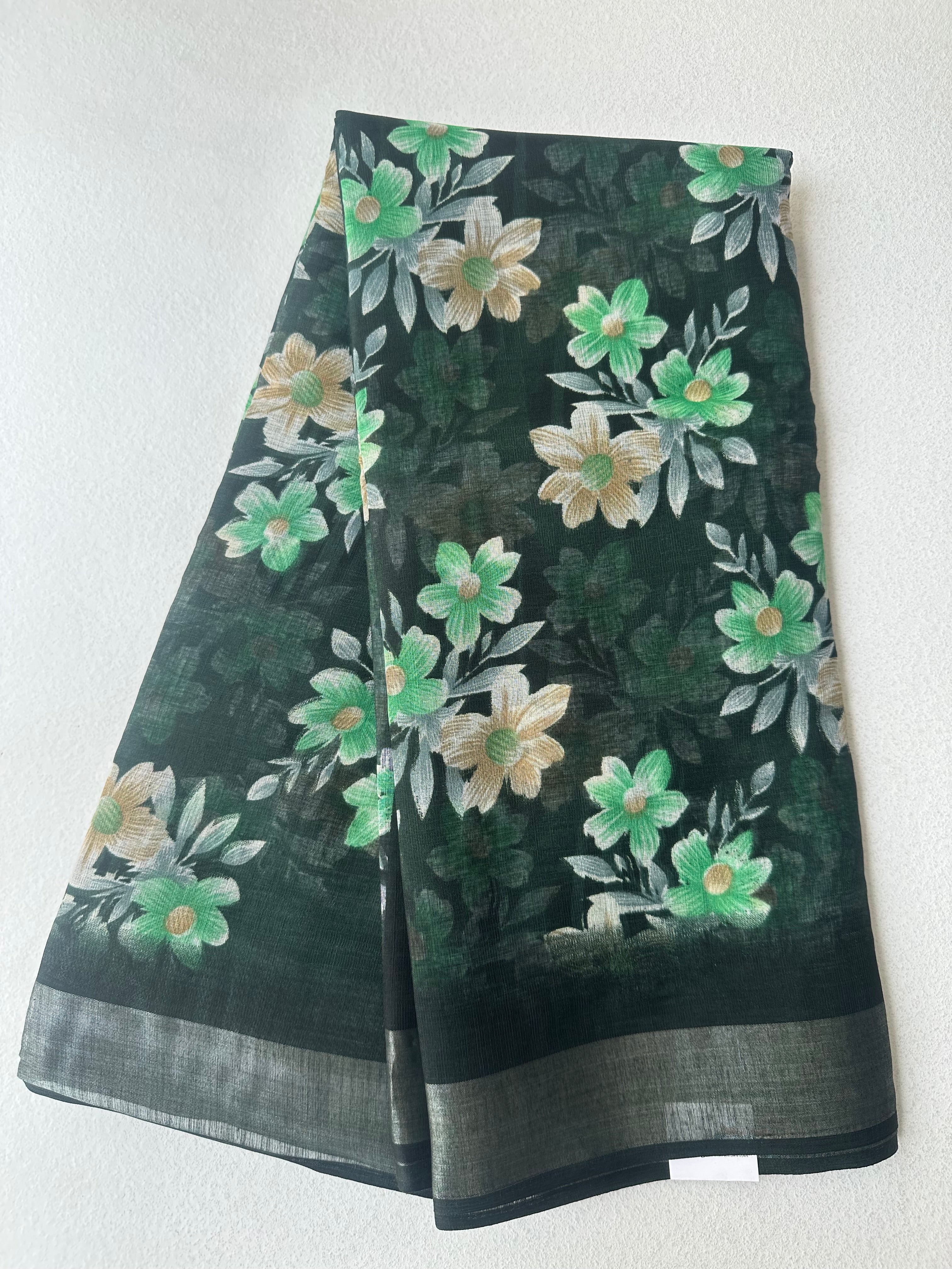 SEMI LINEN SAREE - 6222