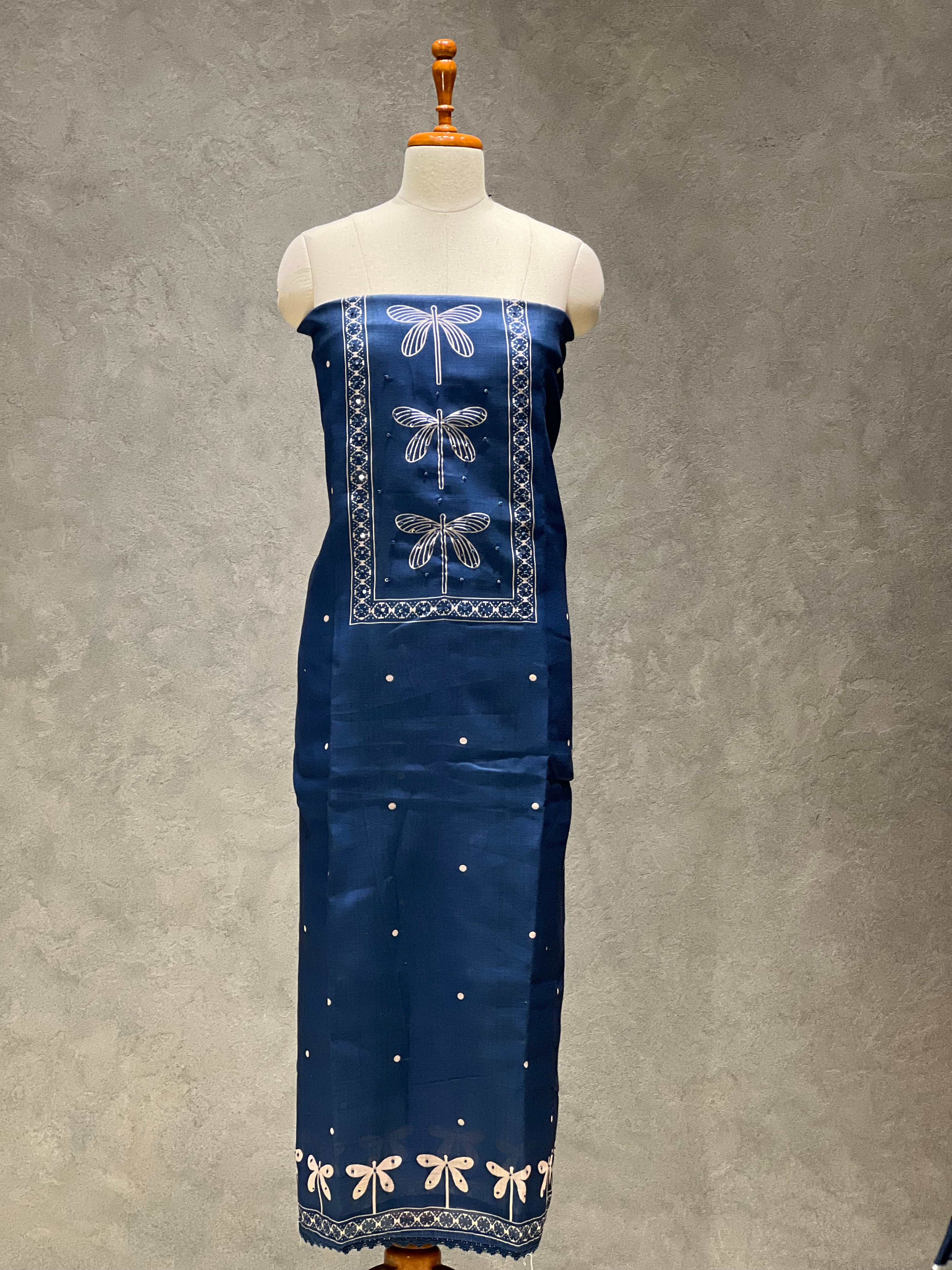 JAMDANI SOFT COTTON UNSTITCHED SUITS - 1.1