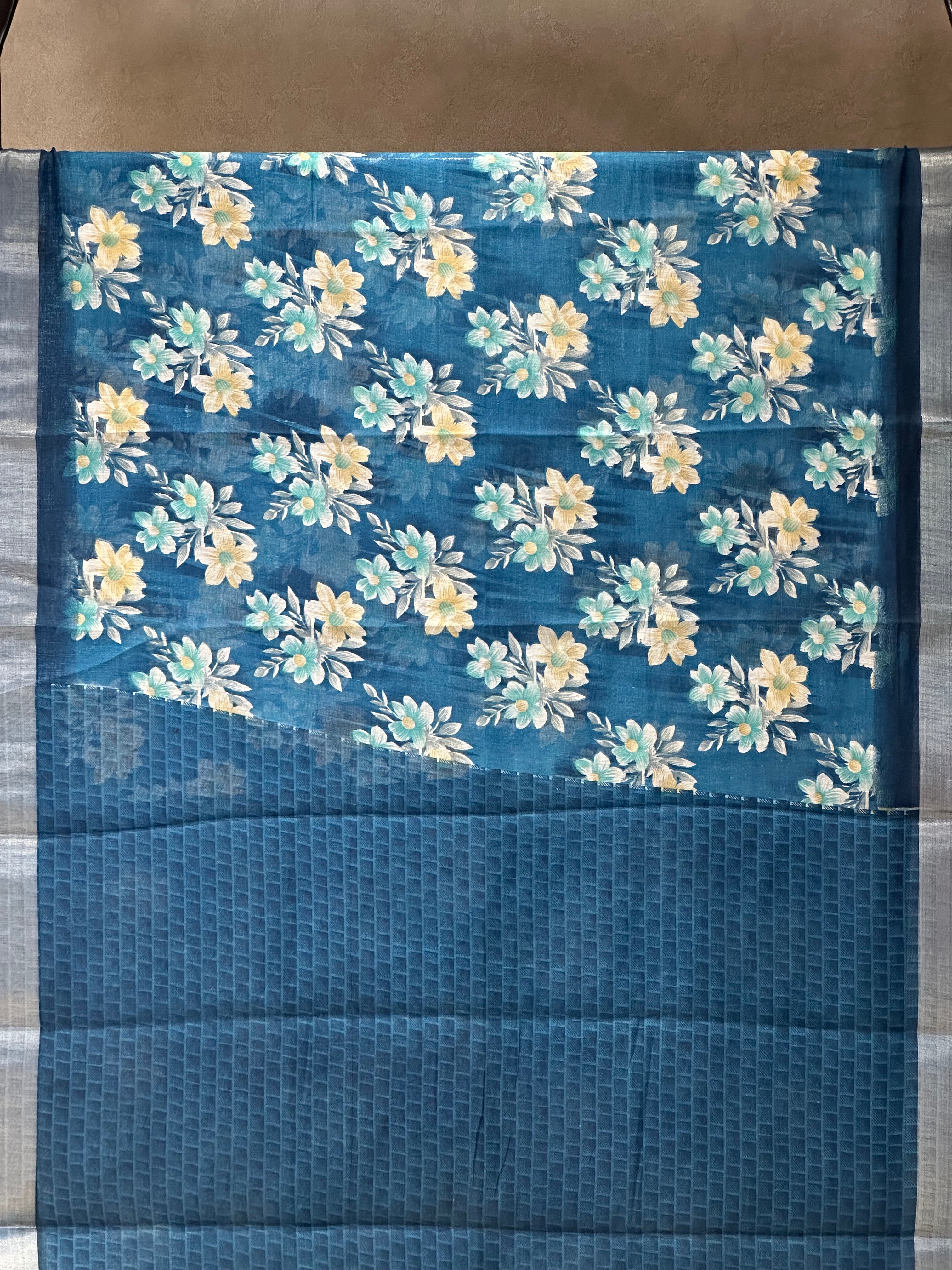 SEMI LINEN SAREE - 6222