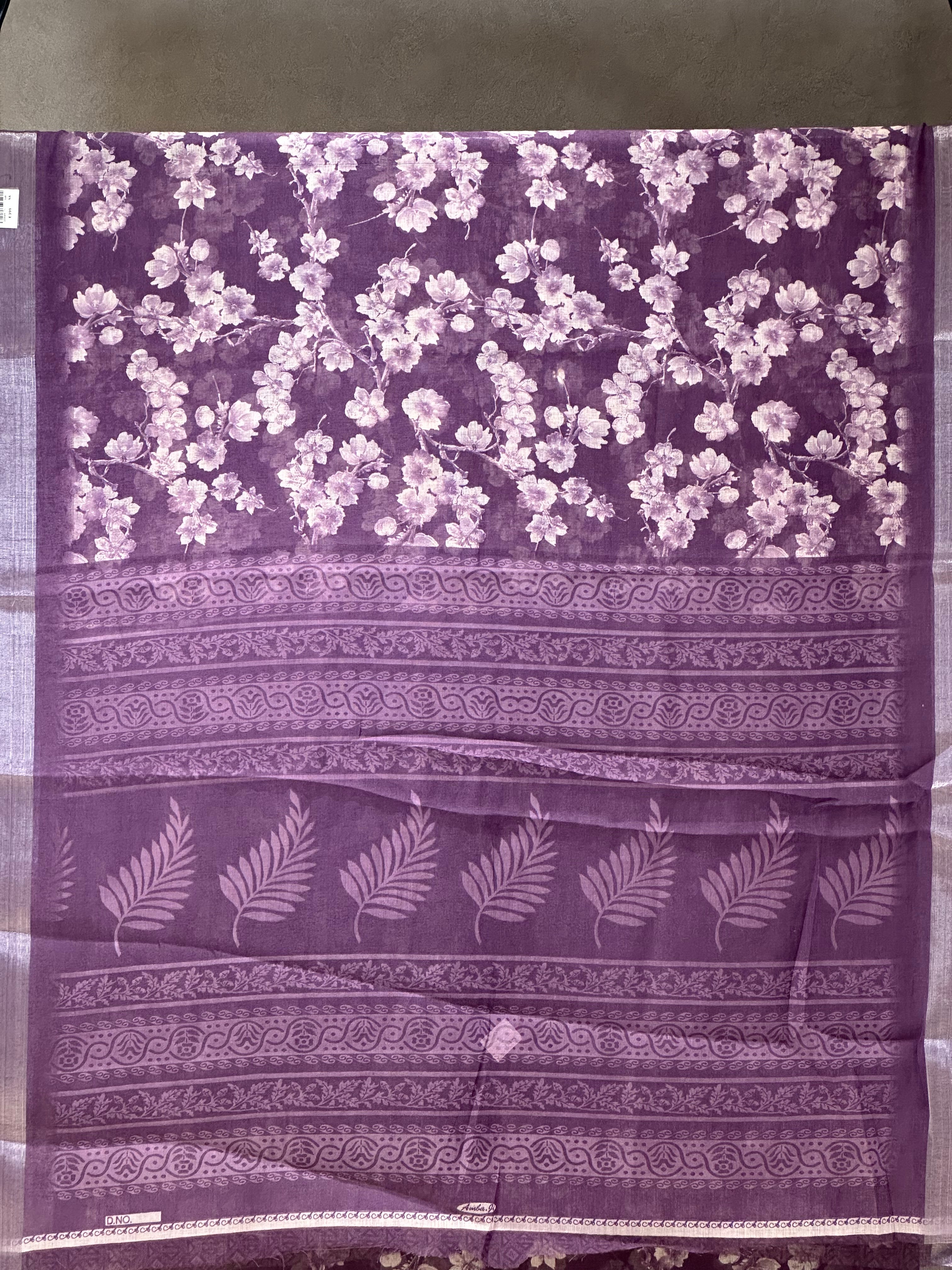 SEMI LINEN SAREE - 6203