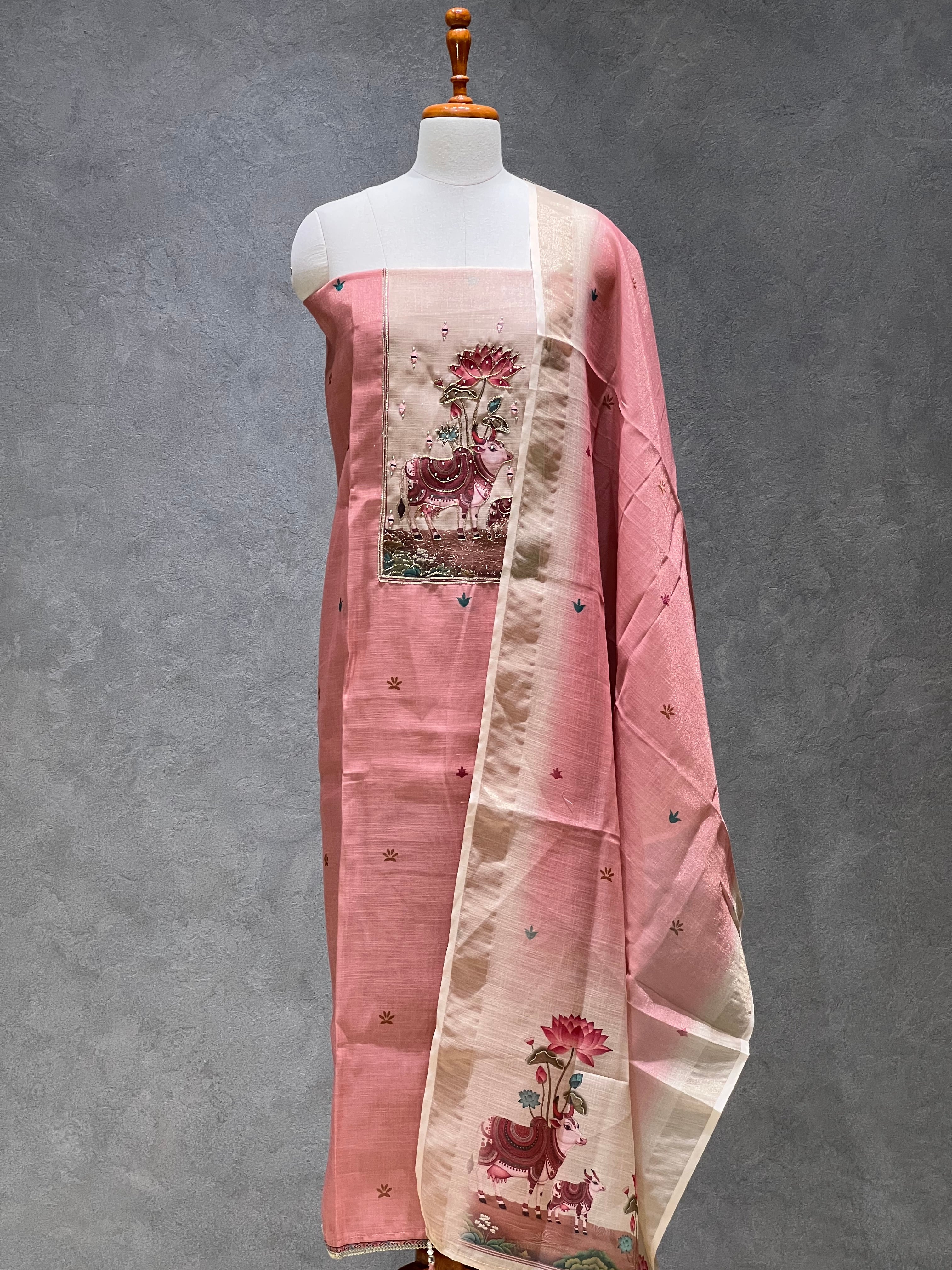 LOTUS PICHWAI PRINT UNSTITCHED SUITS