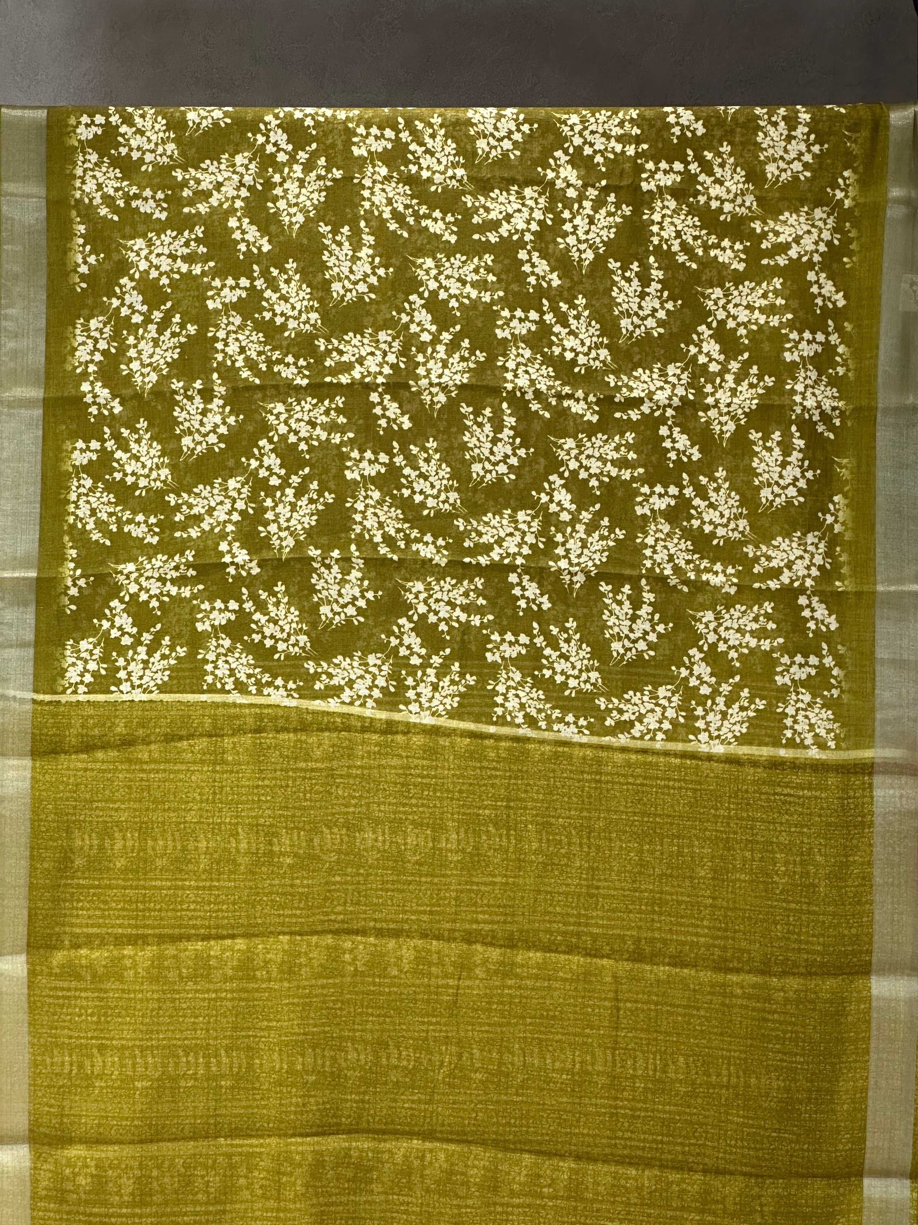 SEMI LINEN SAREE - 6224