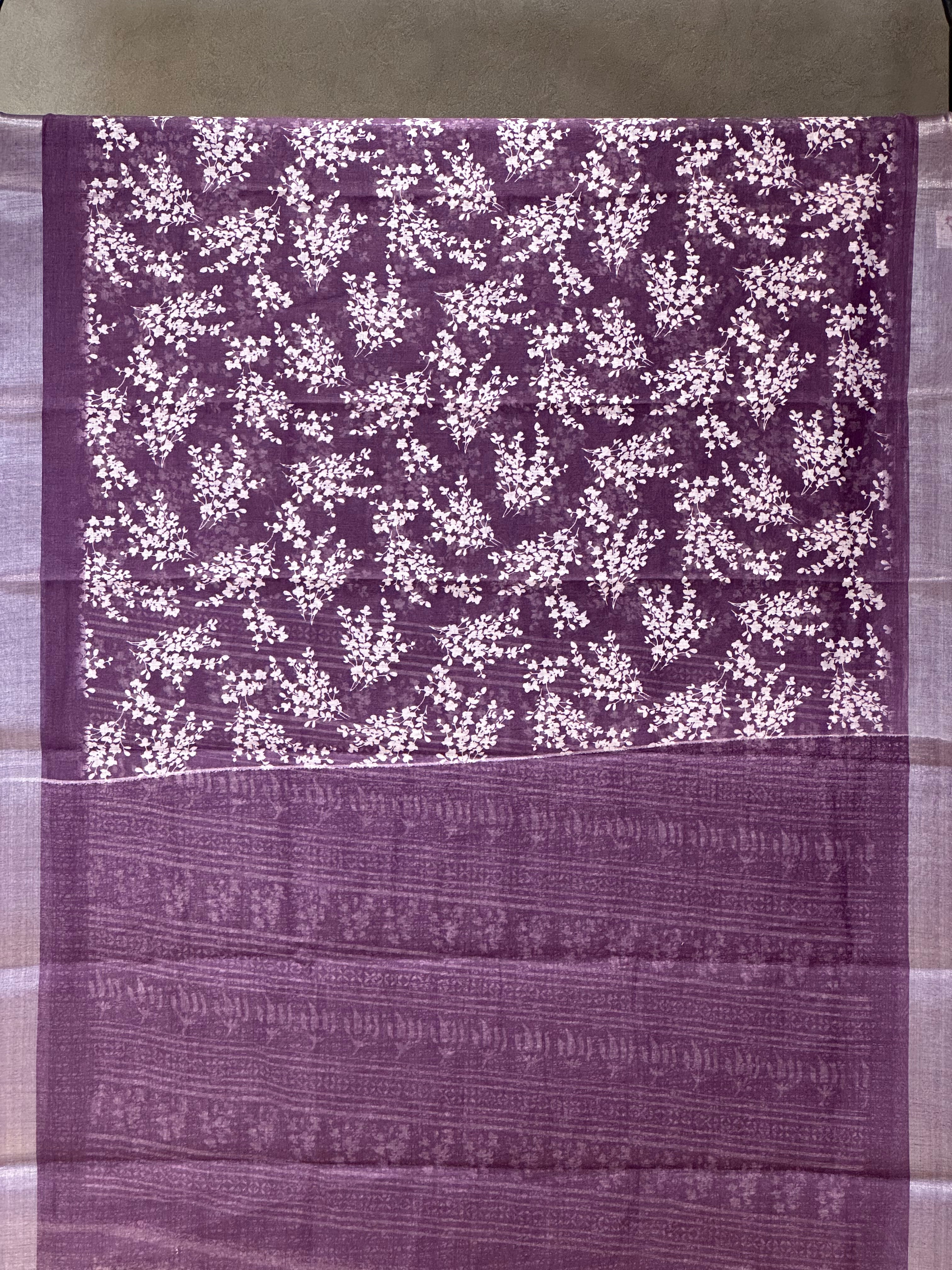 SEMI LINEN SAREE - 6224