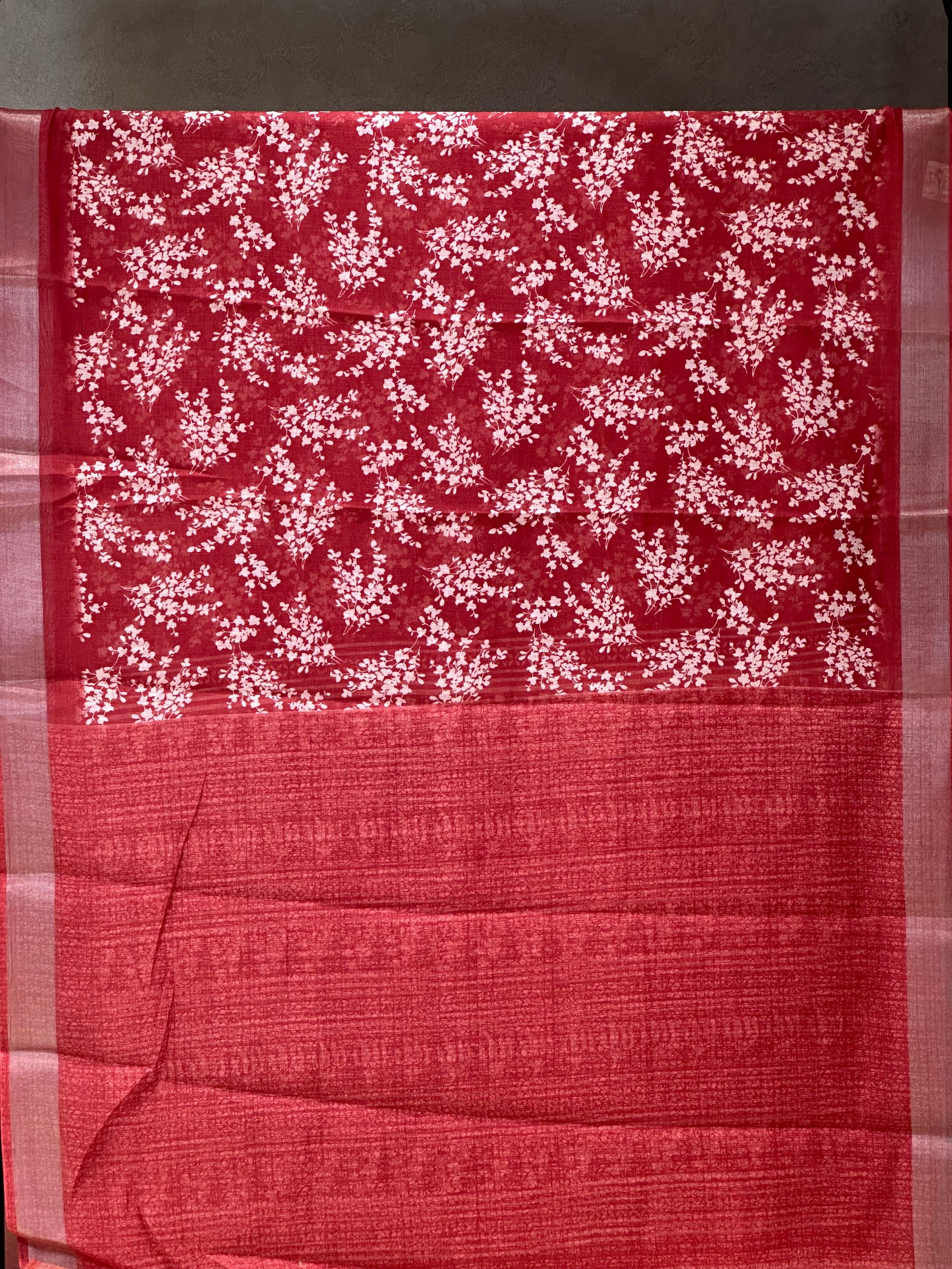 SEMI LINEN SAREE - 6224