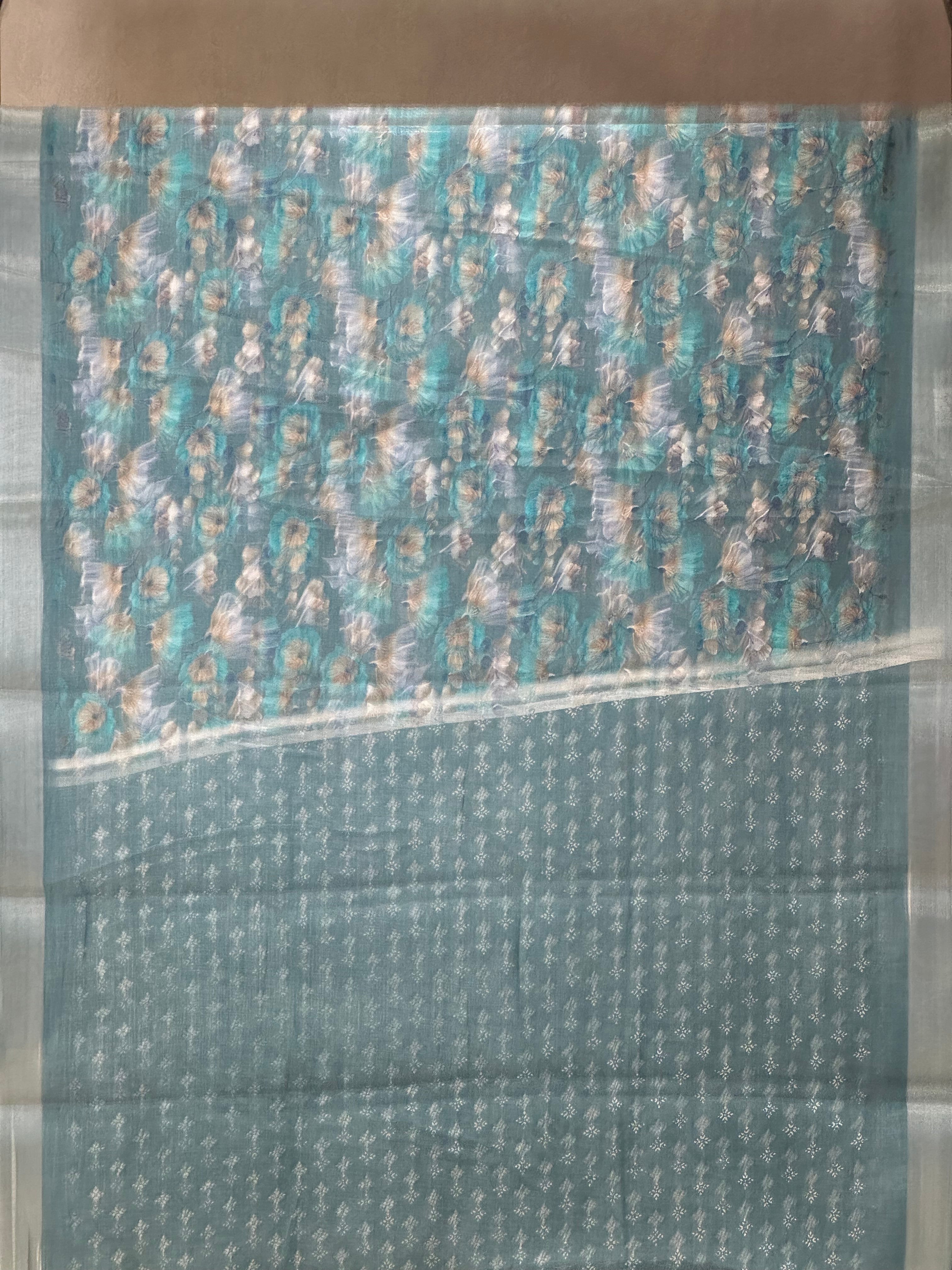 SEMI LINEN SAREE - 6226