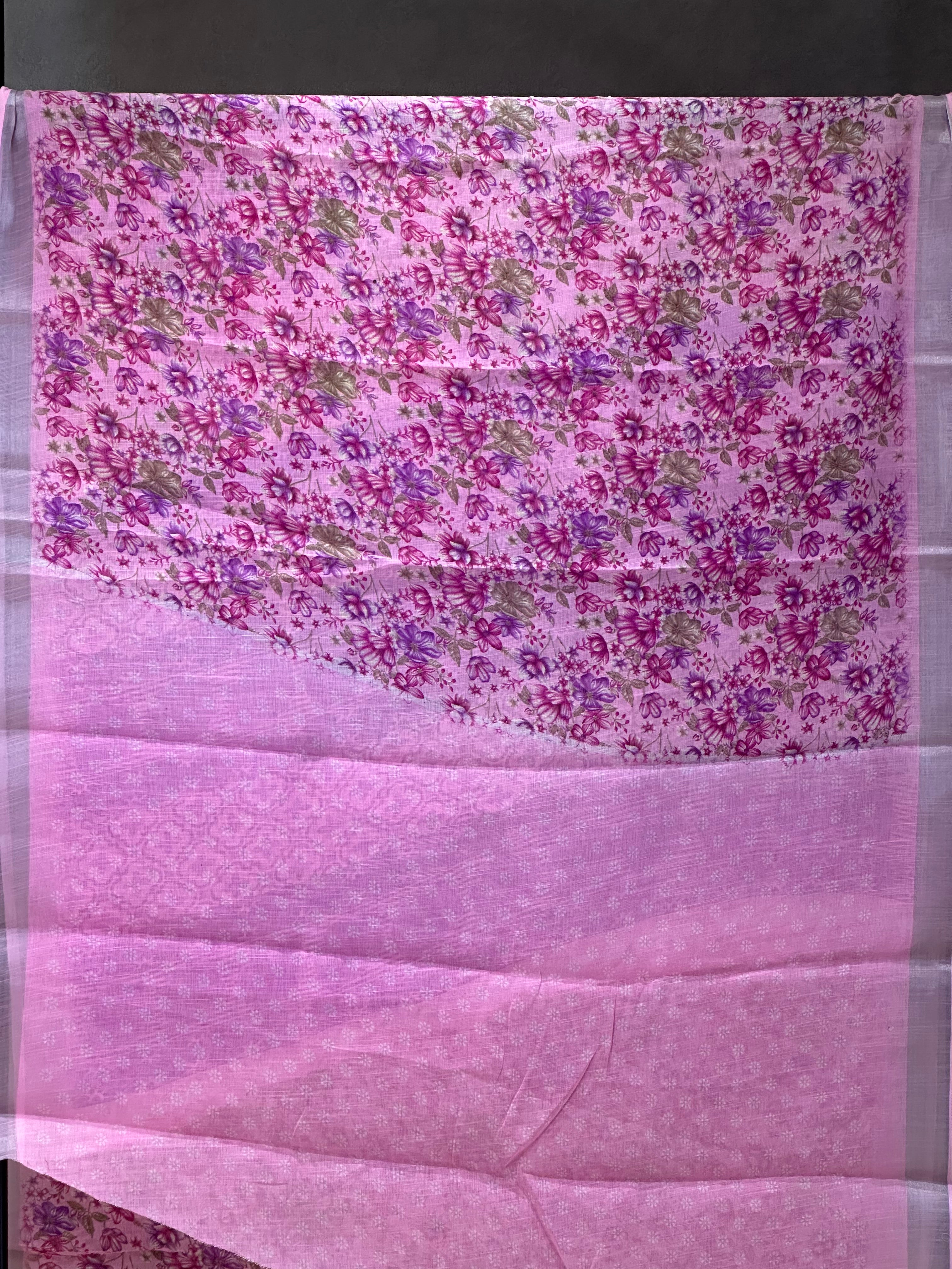 SEMI LINEN SAREE - 6180