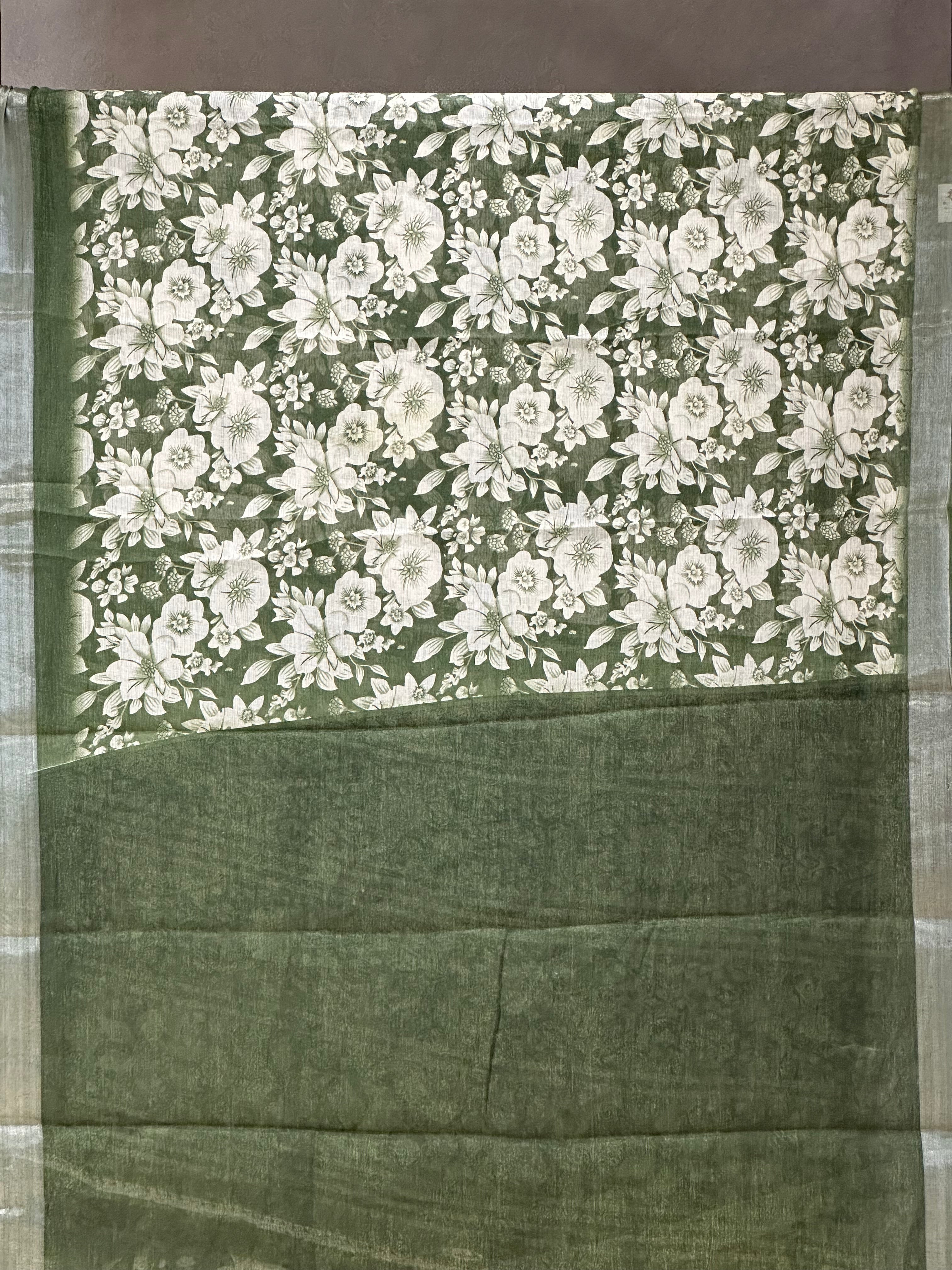 SEMI LINEN SAREE - 6193