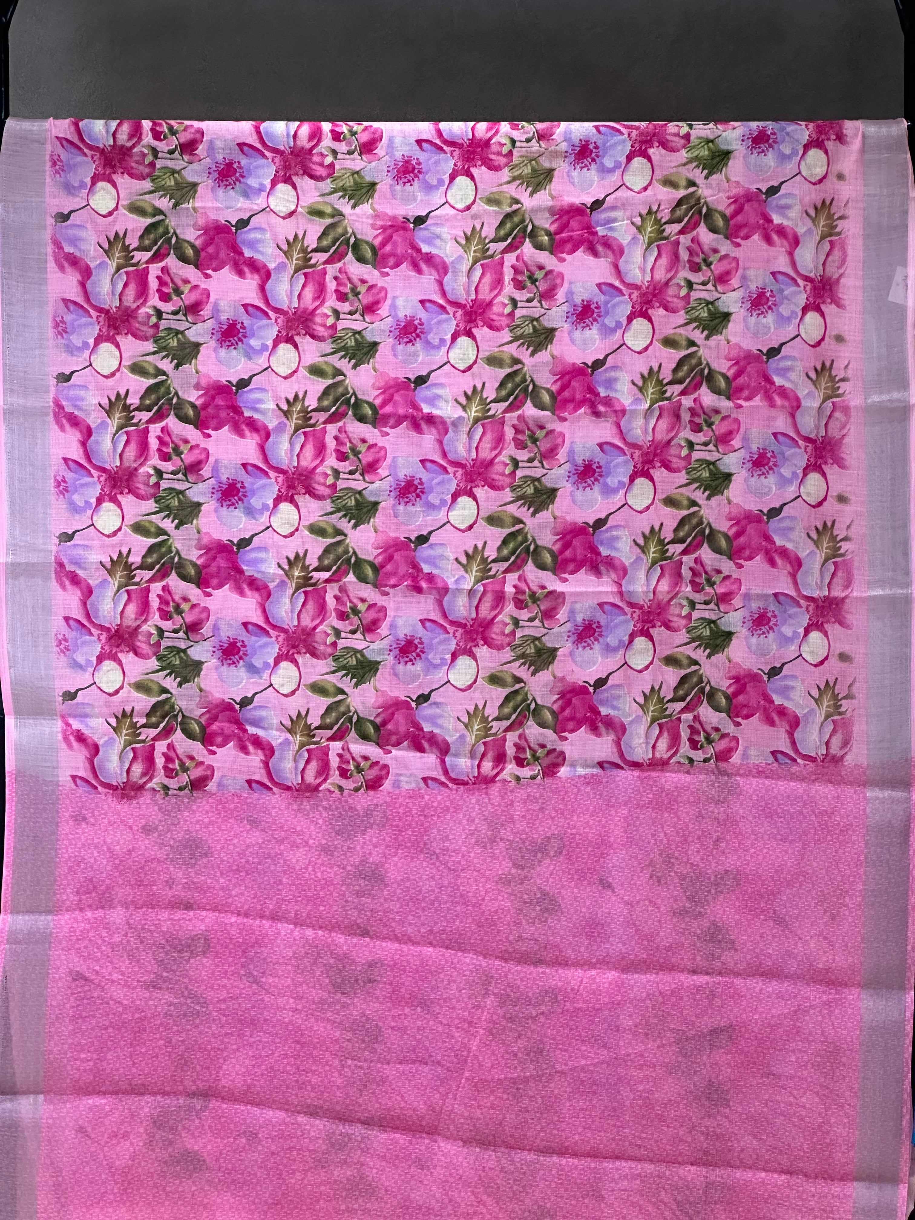 SEMI LINEN SAREE - 6227