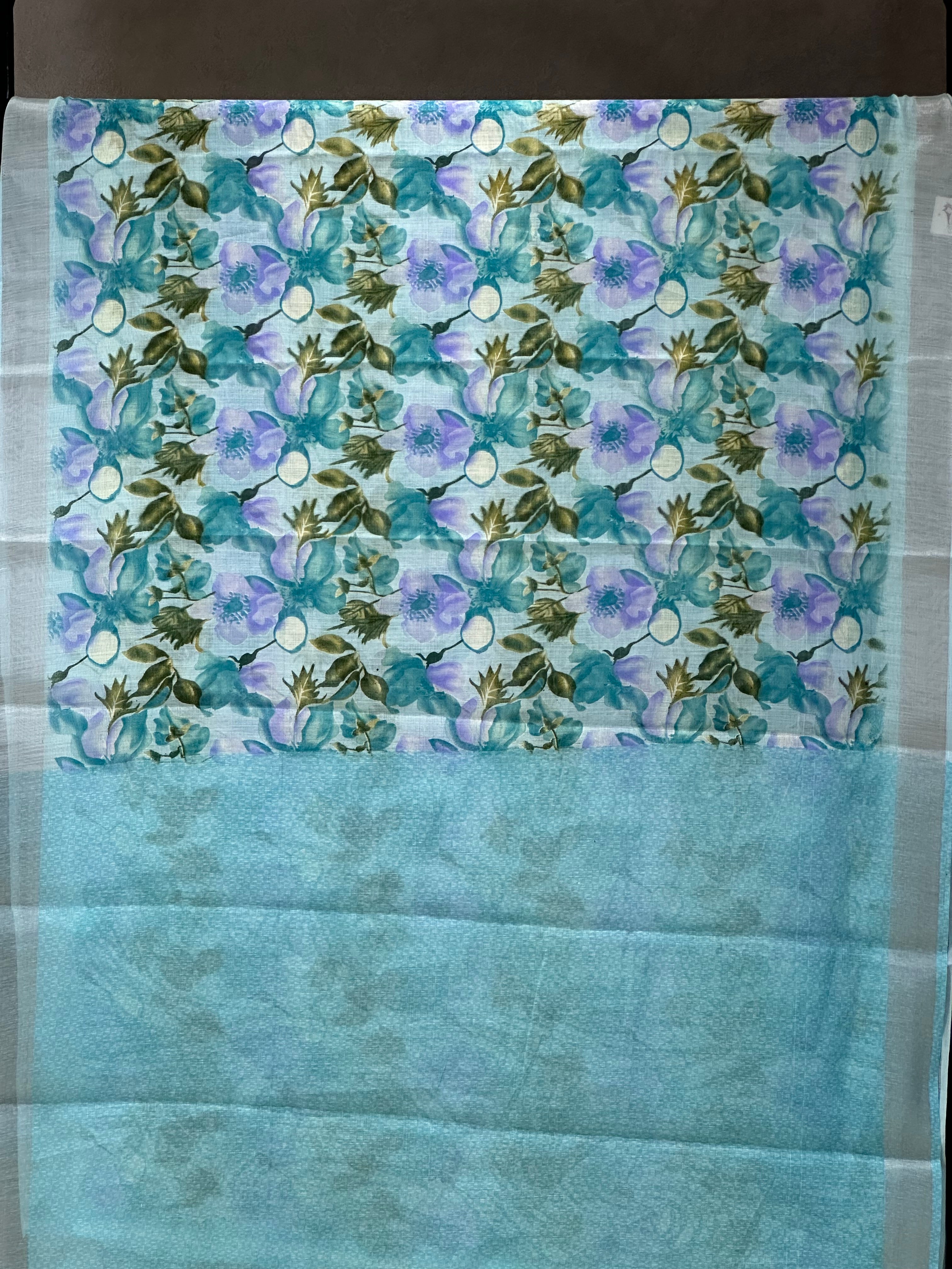 SEMI LINEN SAREE - 6227