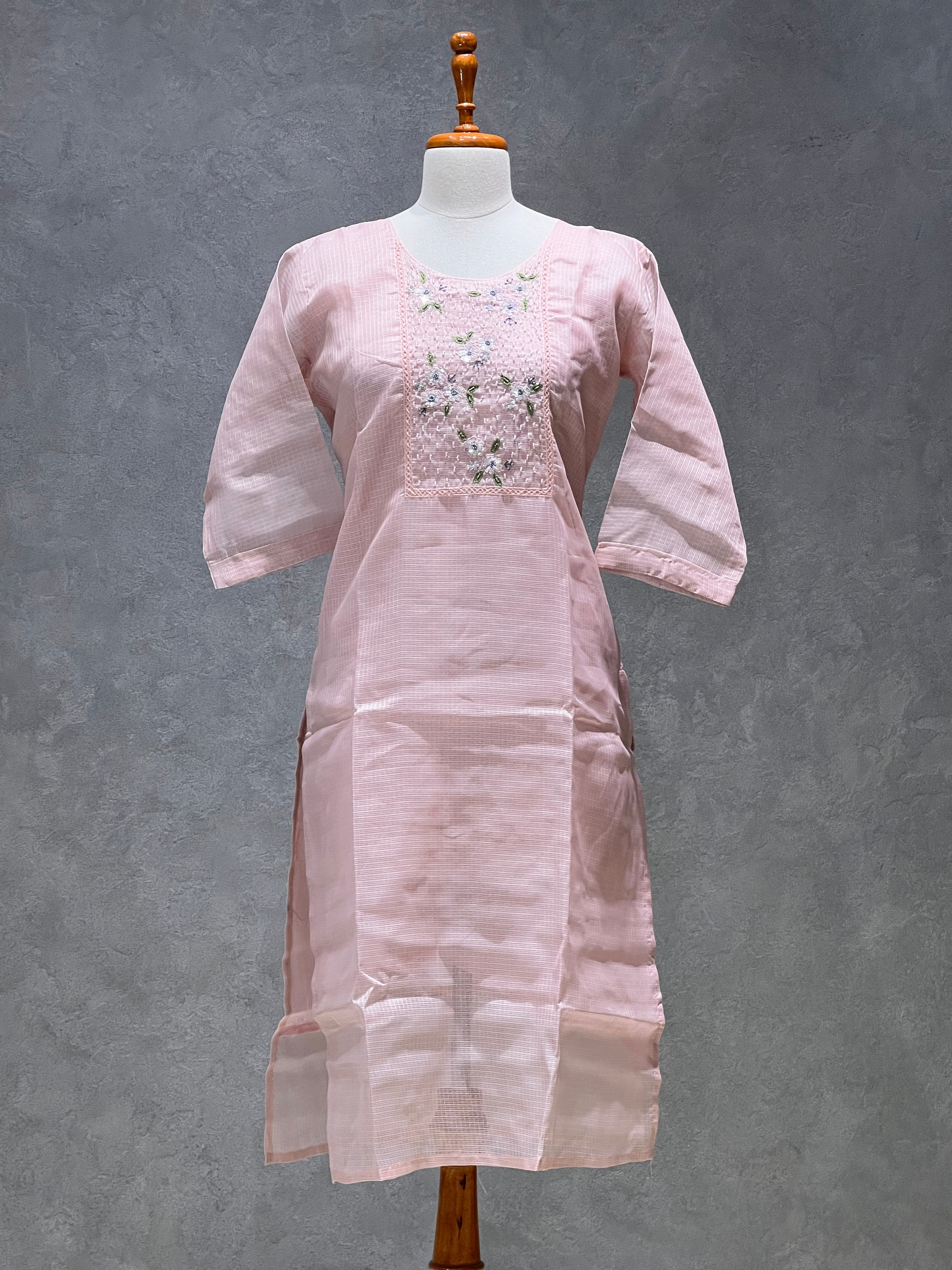 KOTA SALWAR SET - PASTEL PEACH -1.12