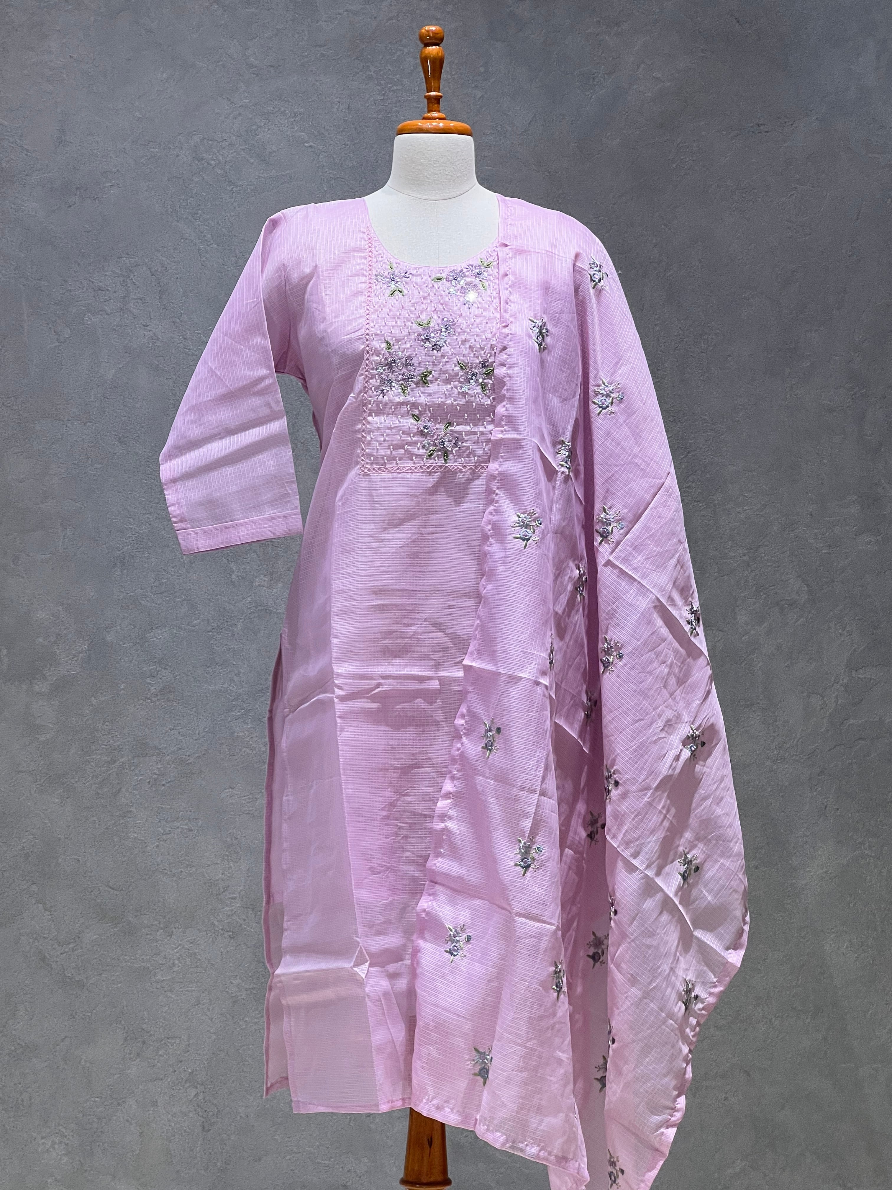 KOTA SALWAR SET - PASTEL LAVENDER -1.11