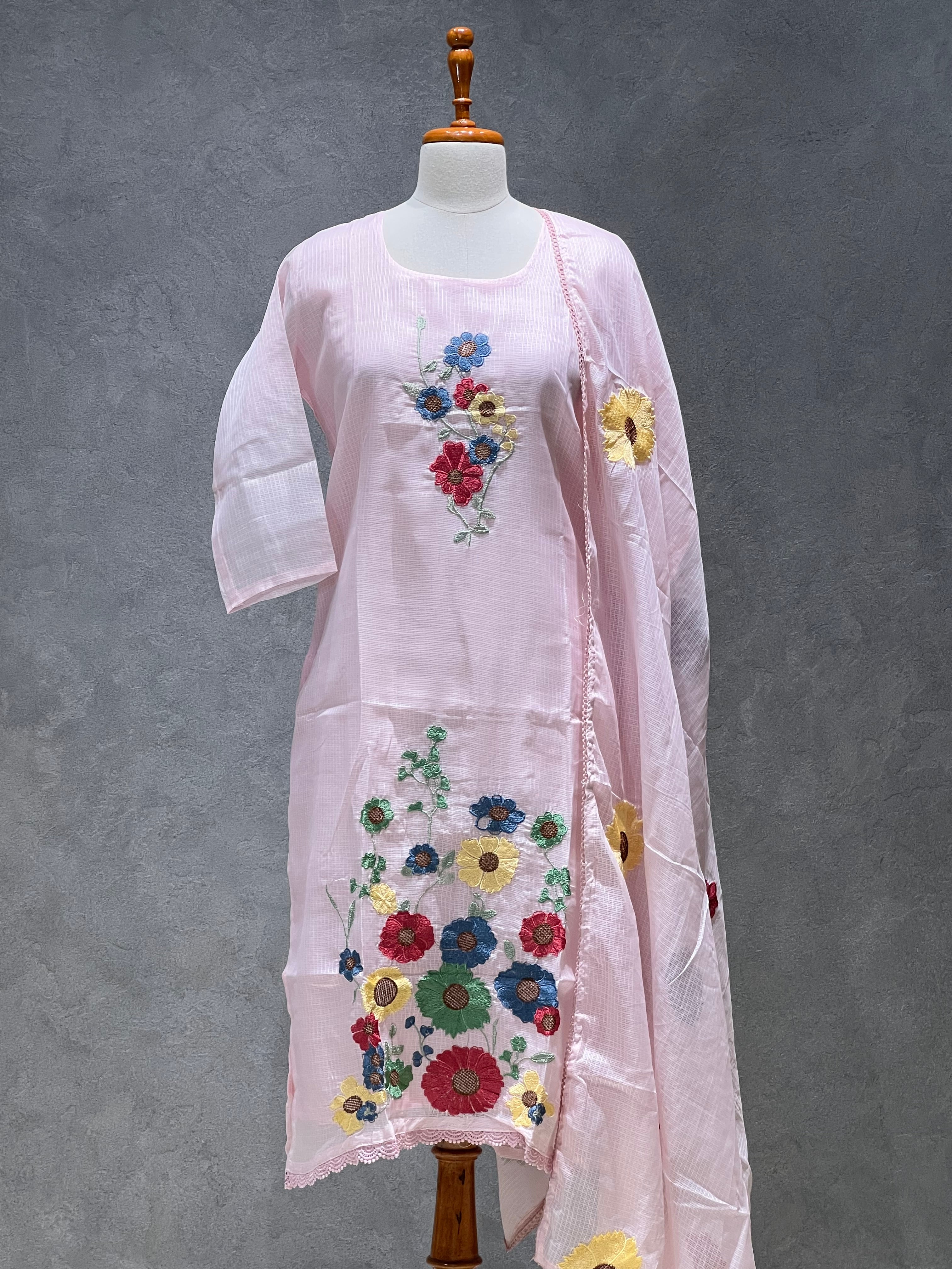 KOTA SALWAR SET - PASTEL PINK - 1.1