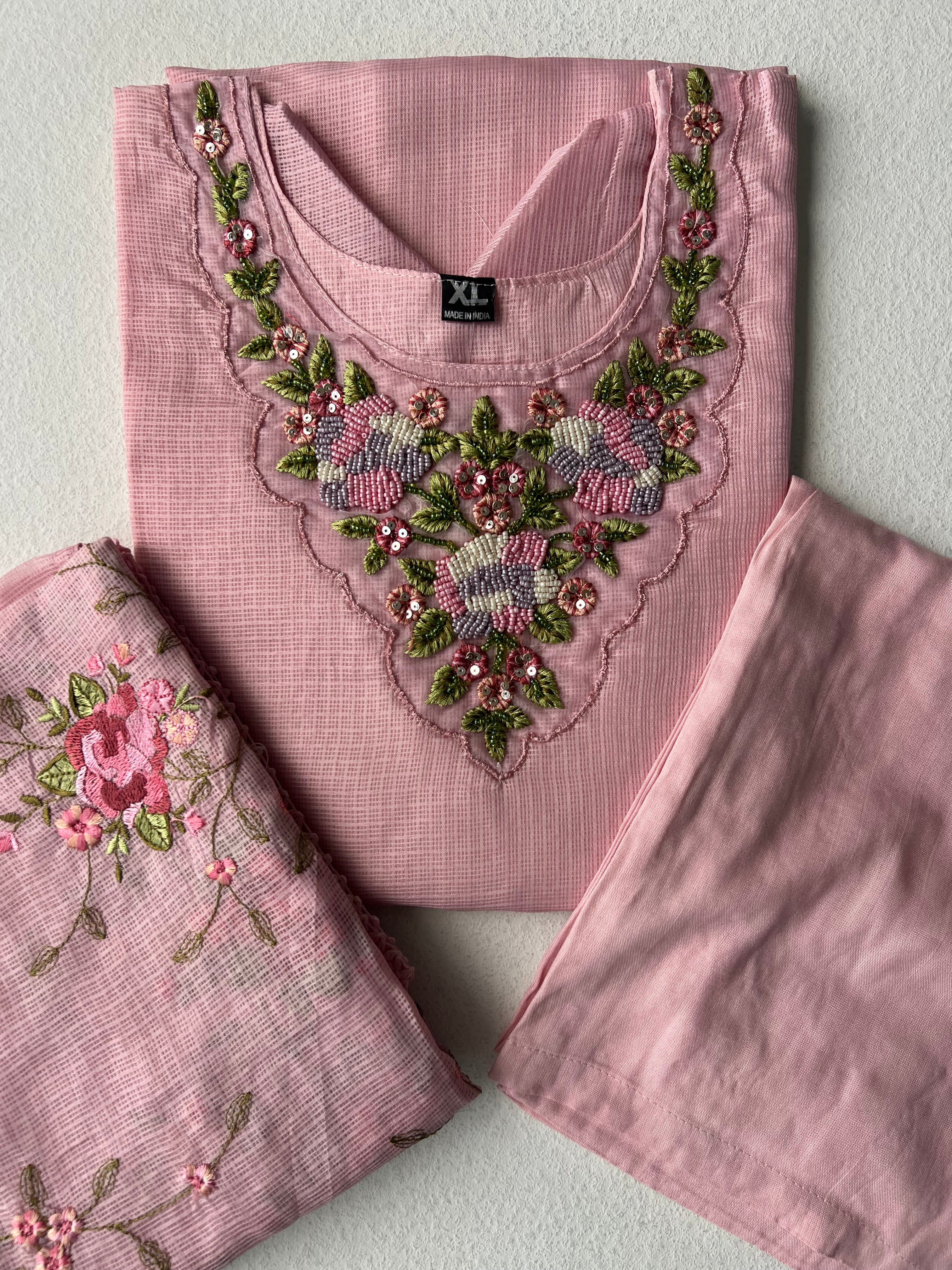 KOTA SALWAR SET - PASTEL PINK - 1.5