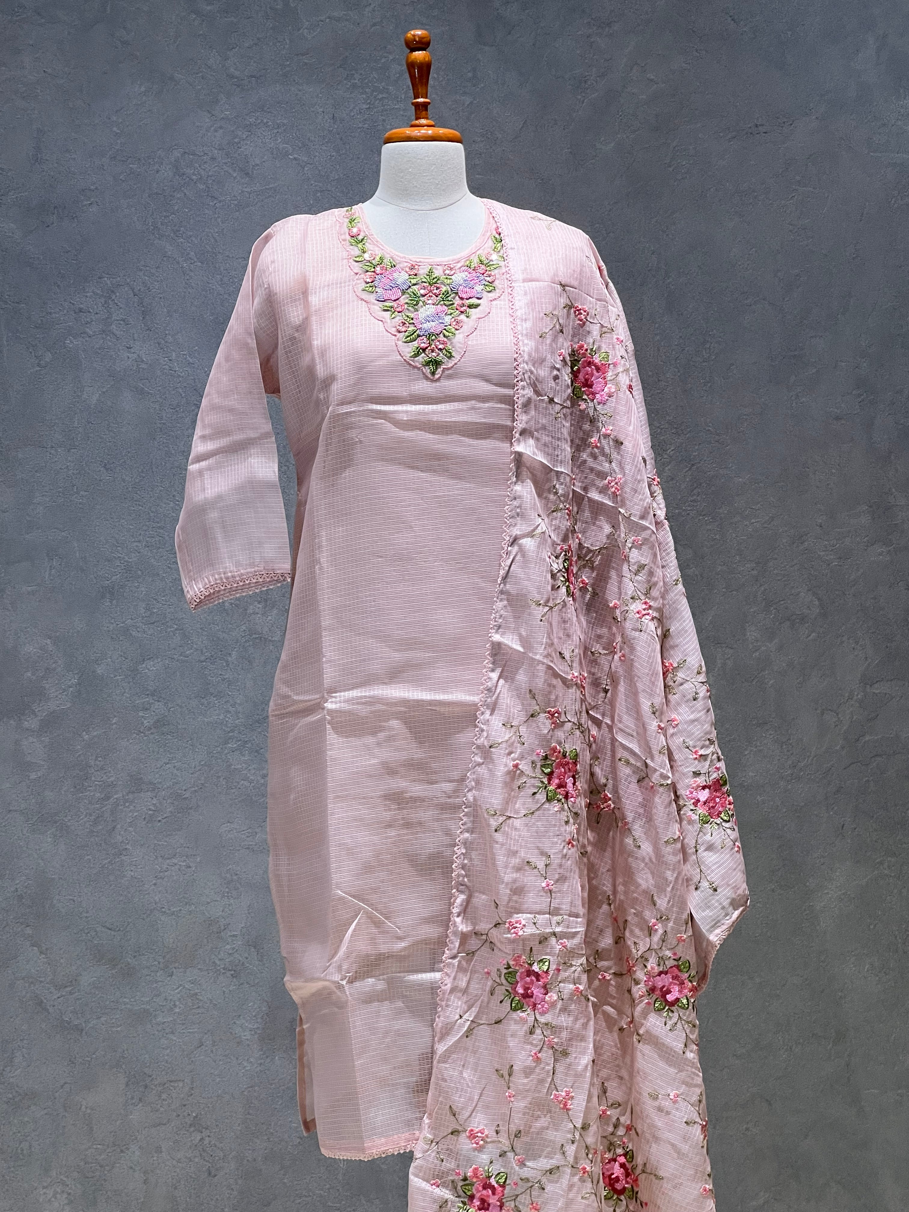 KOTA SALWAR SET - PASTEL PEACH -1.6