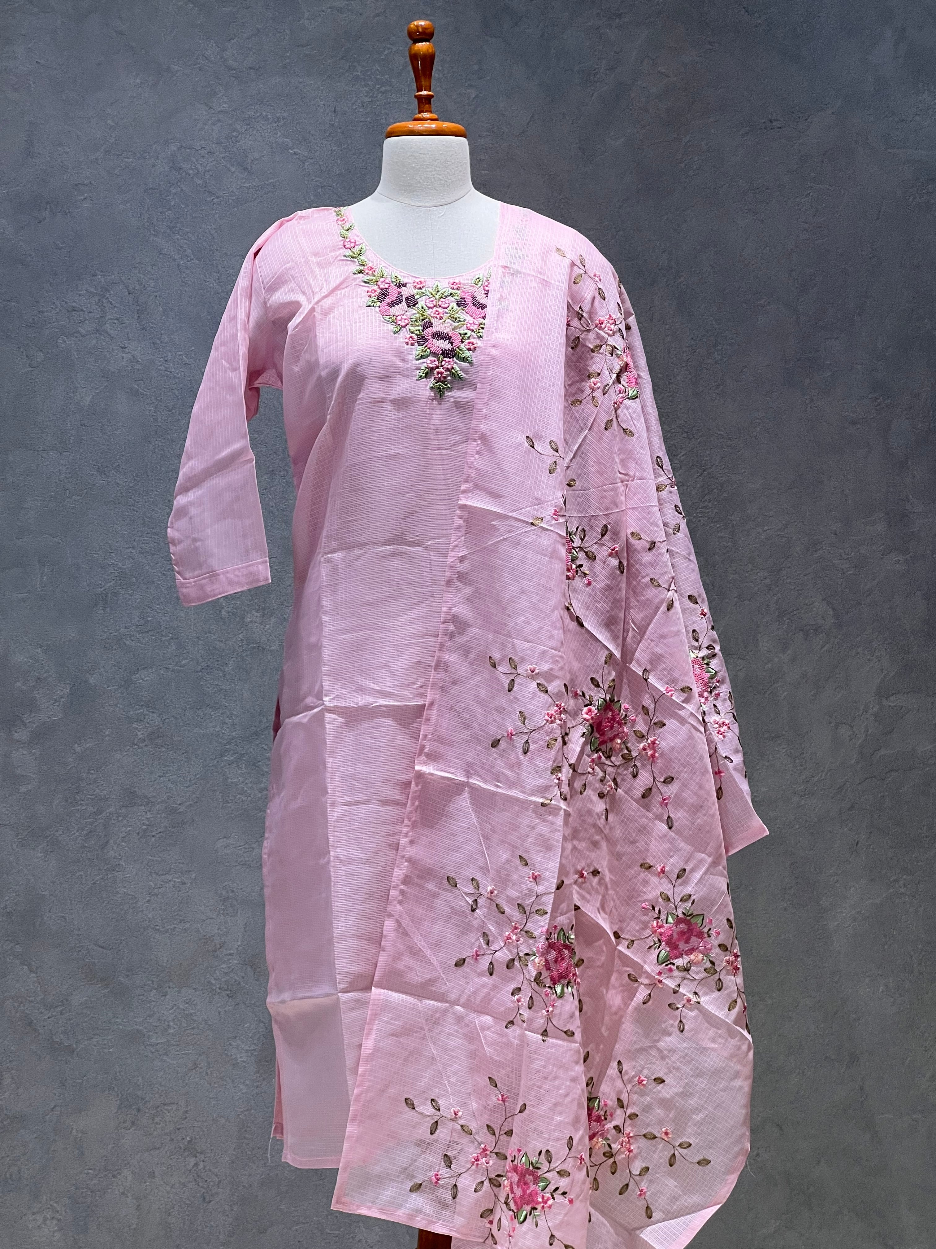 KOTA SALWAR SET - PASTEL PINK - 1.10
