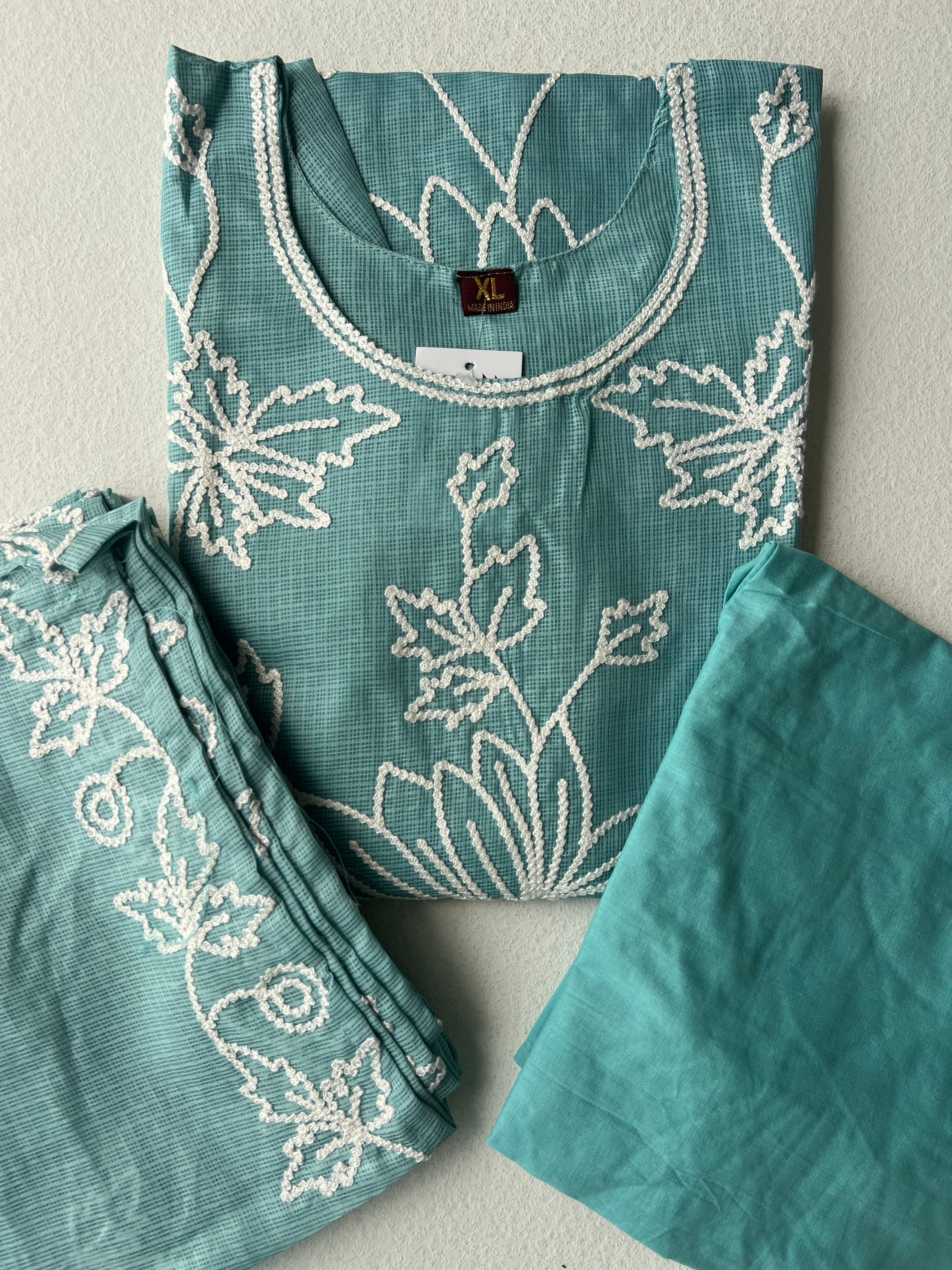 KOTA SALWAR SET - PASTEL BLUE