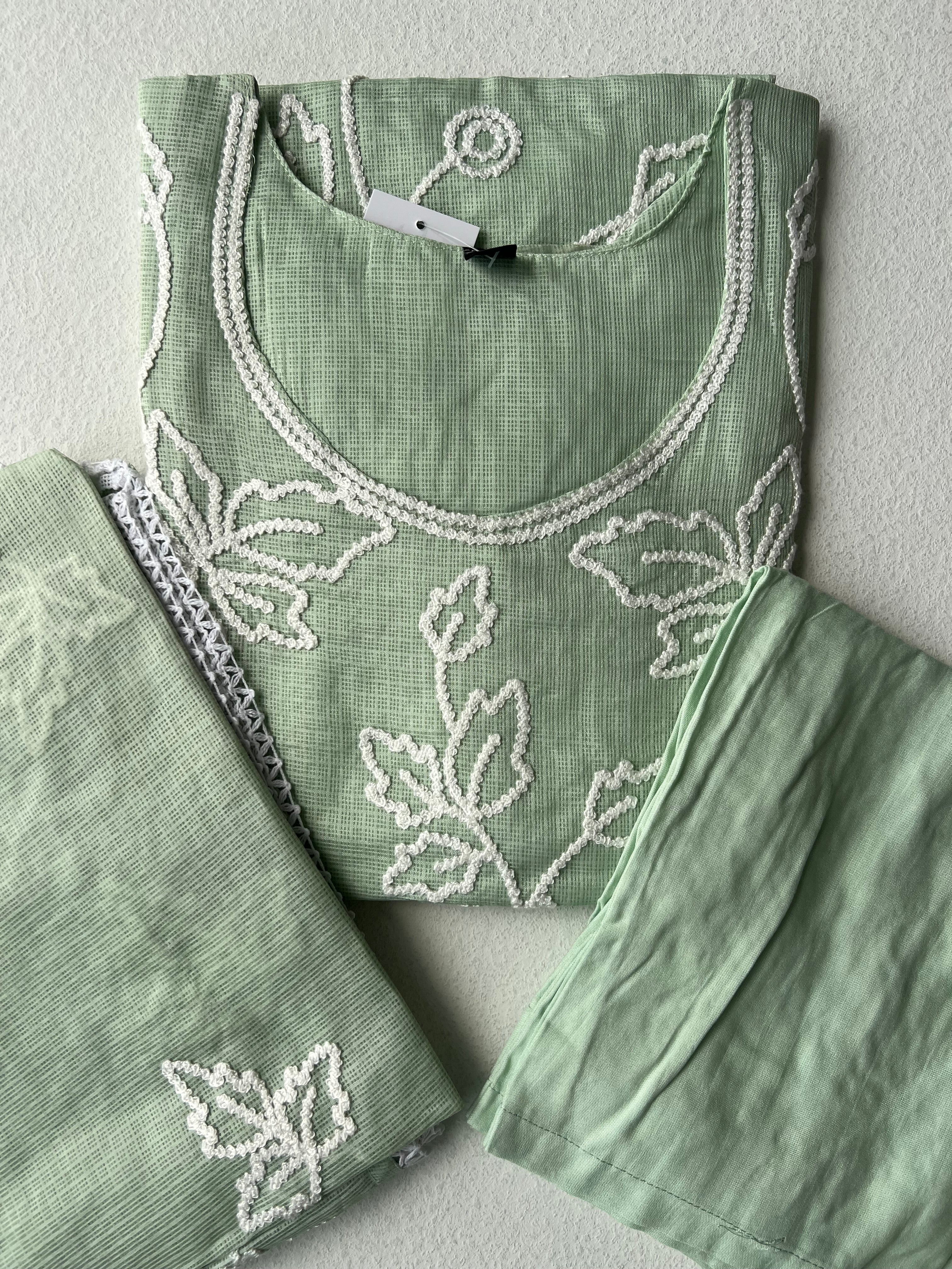 KOTA SALWAR SET - PASTEL GREEN