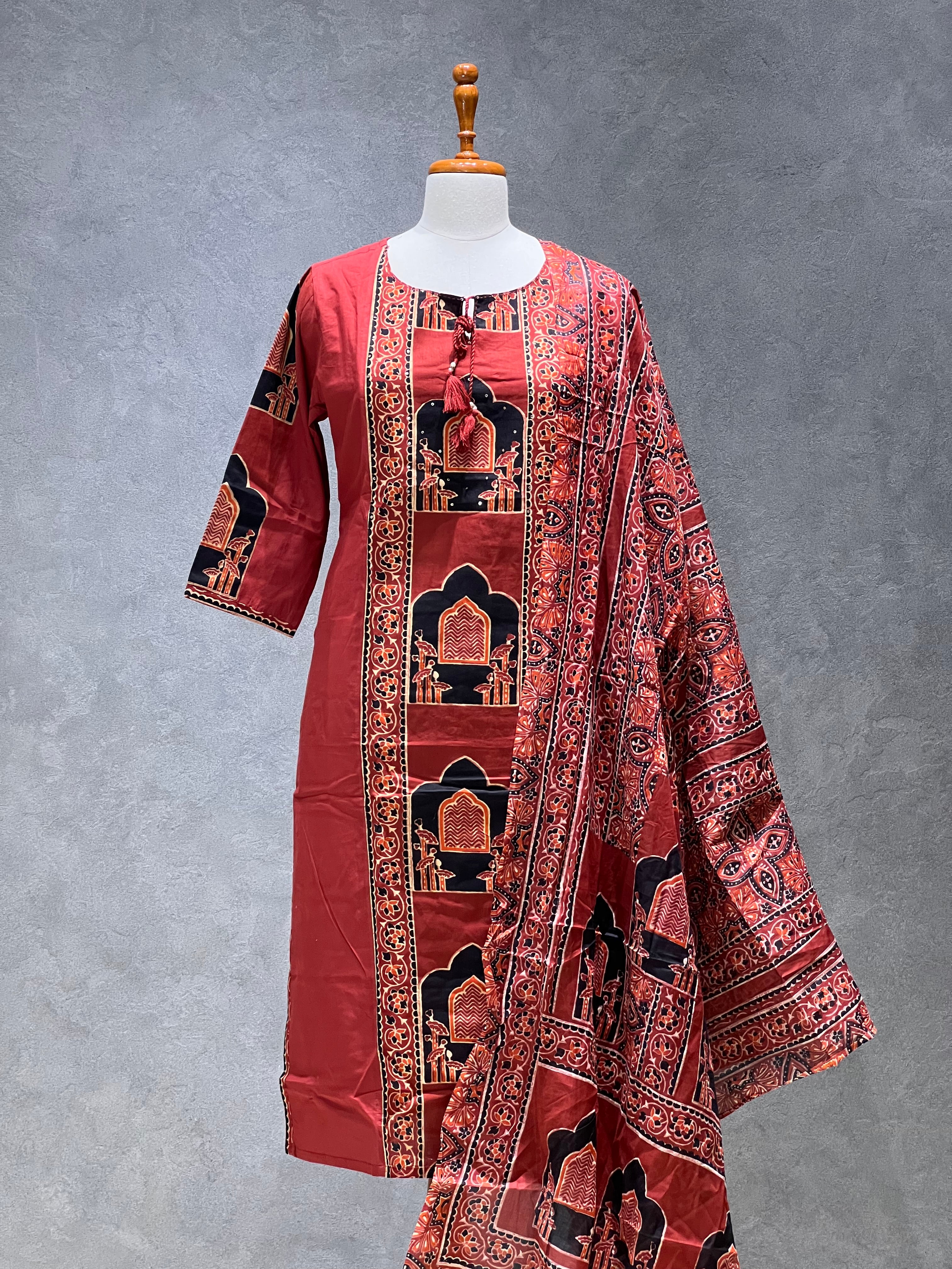 MUGHAL PRINT - RED