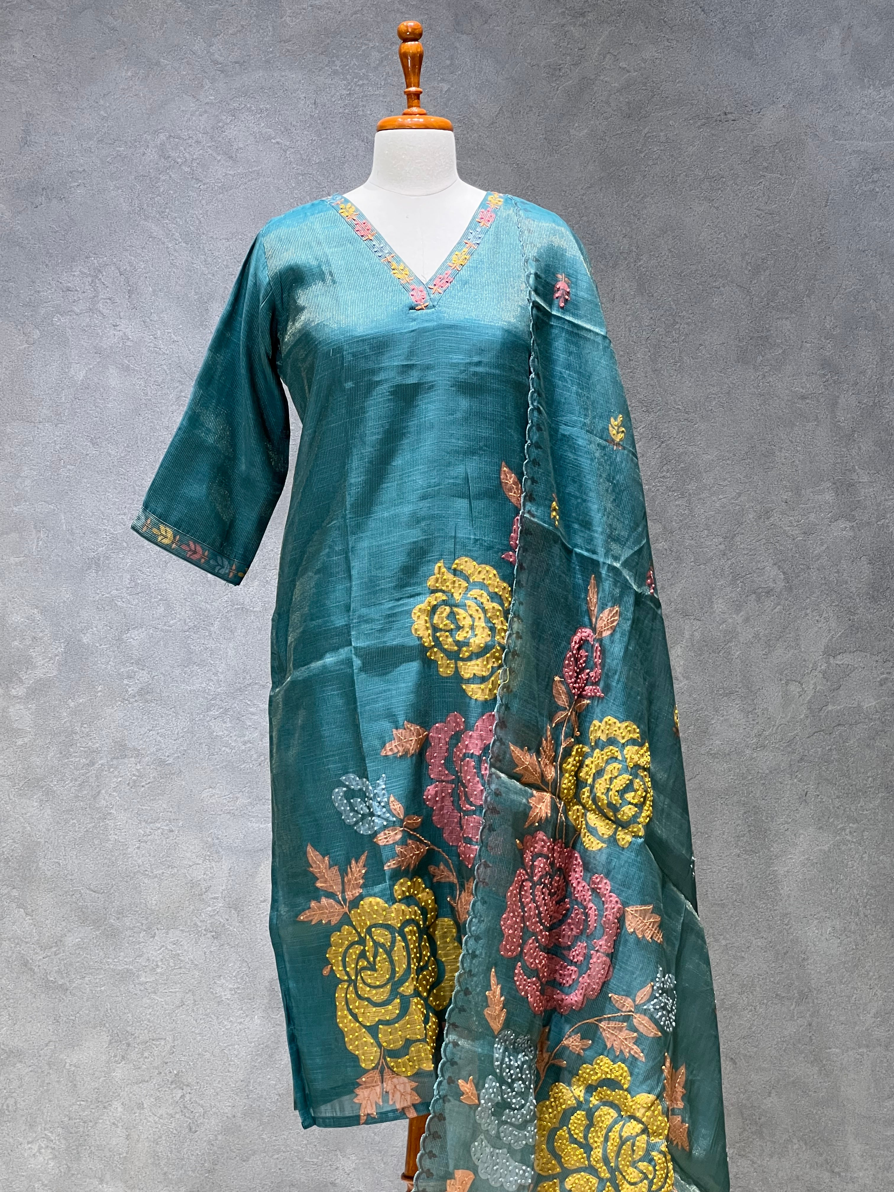 LINEN ROSE SALWAR