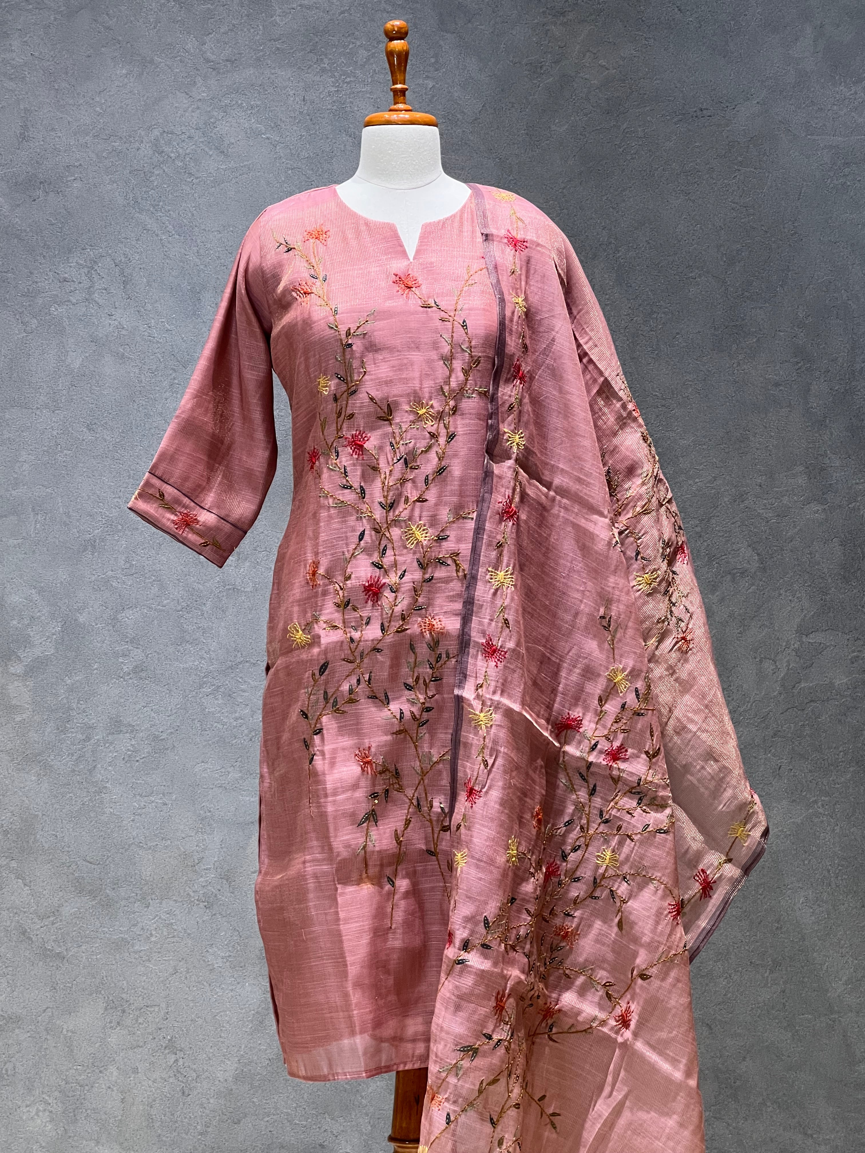 LINEN SALWAR - PEACH