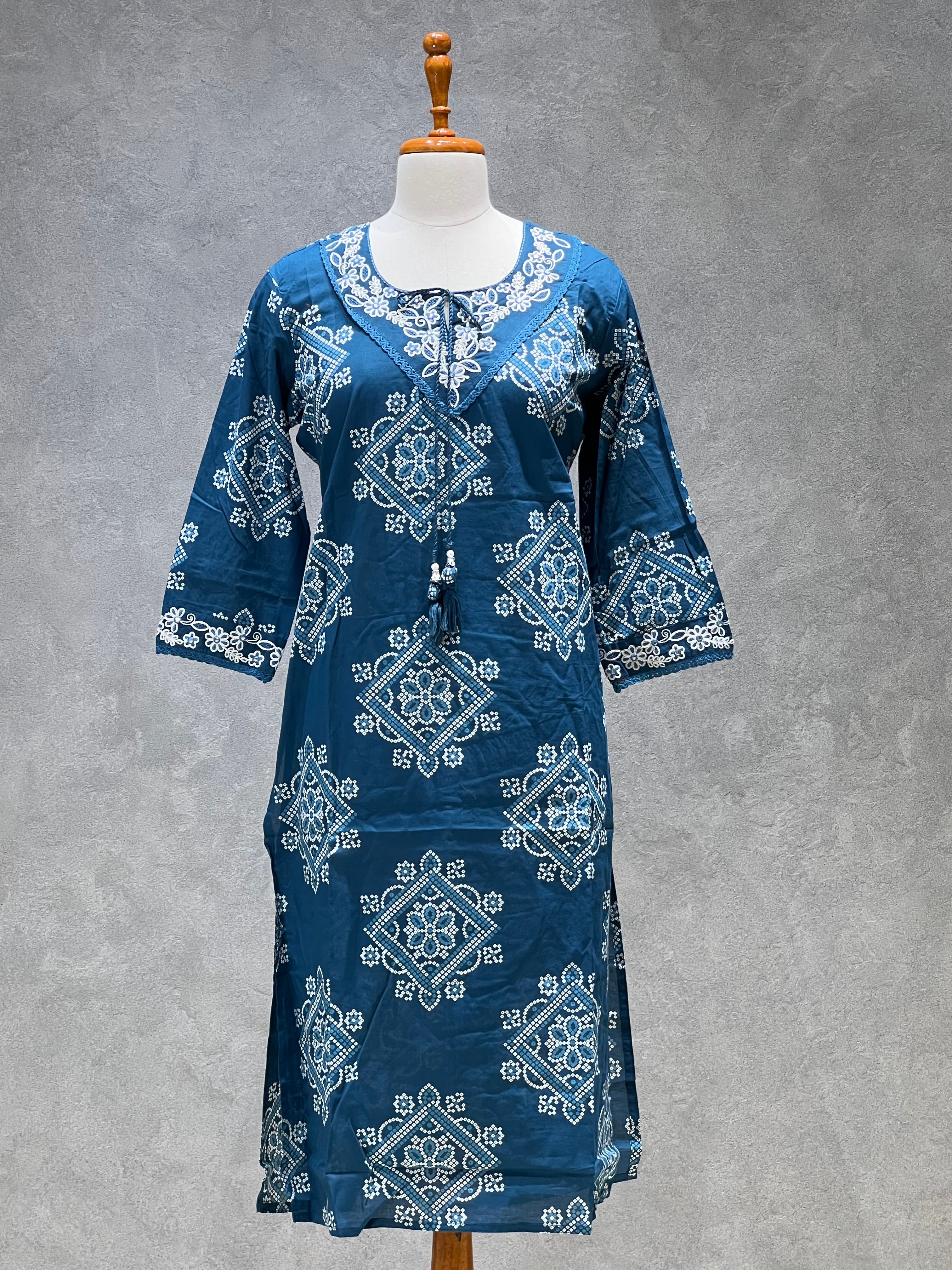 JAIPURI COTTON SUITS - AQUA RANGOLI