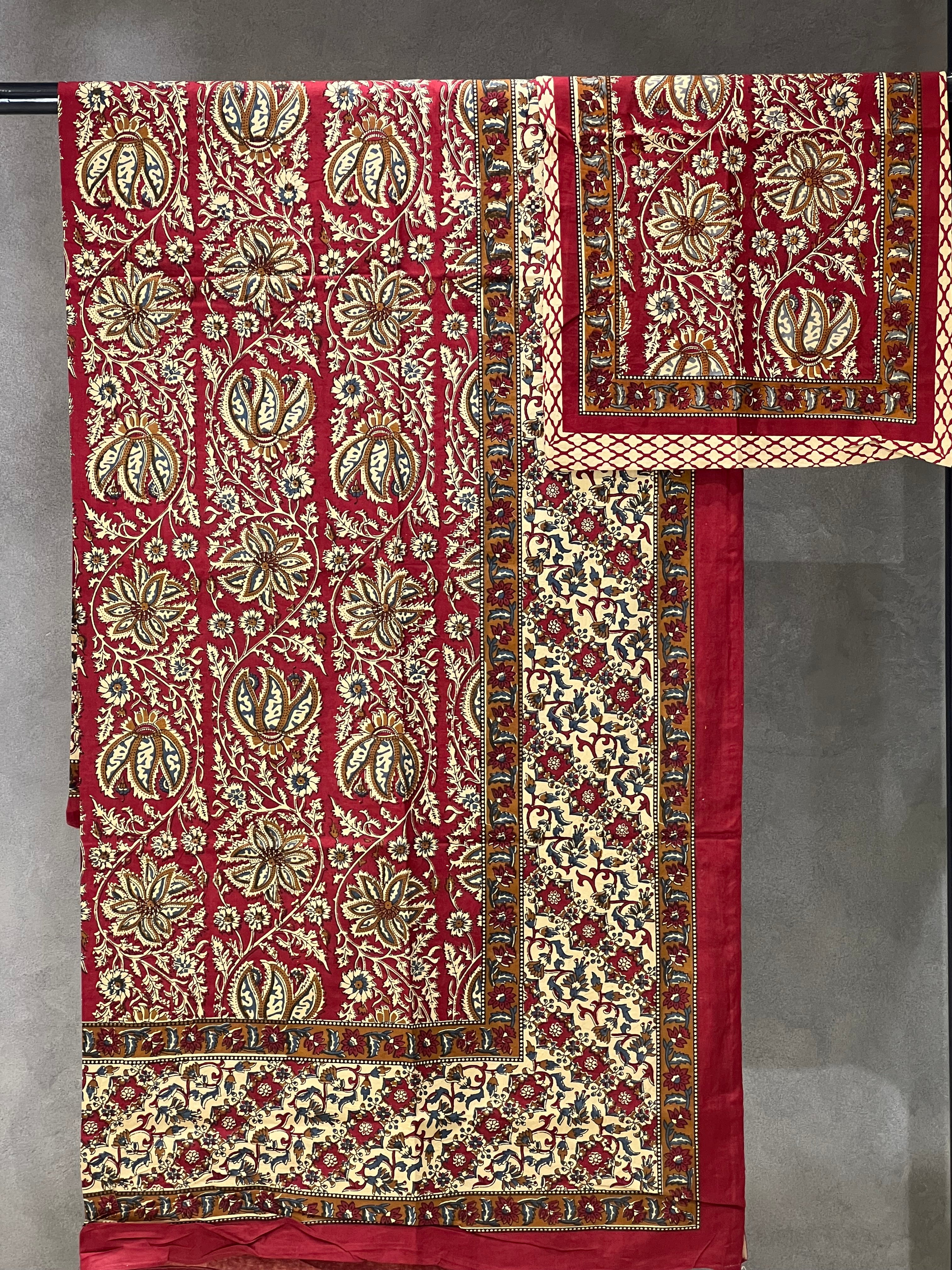 JAIPUR KALAMKARI PRINTED BEDSPREADS-1.2