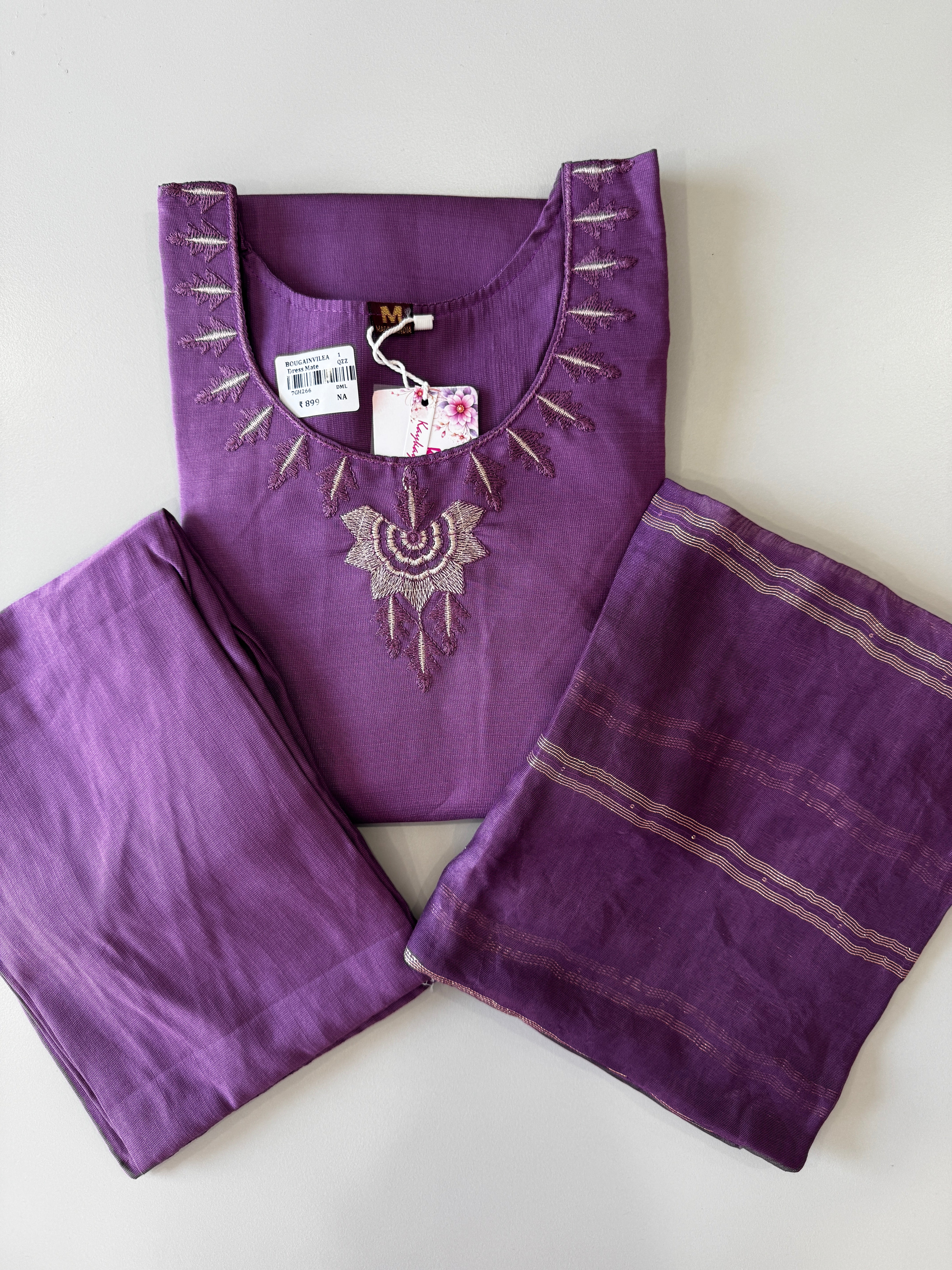 VATICAN SILK SALWAR SET (PURPLE)