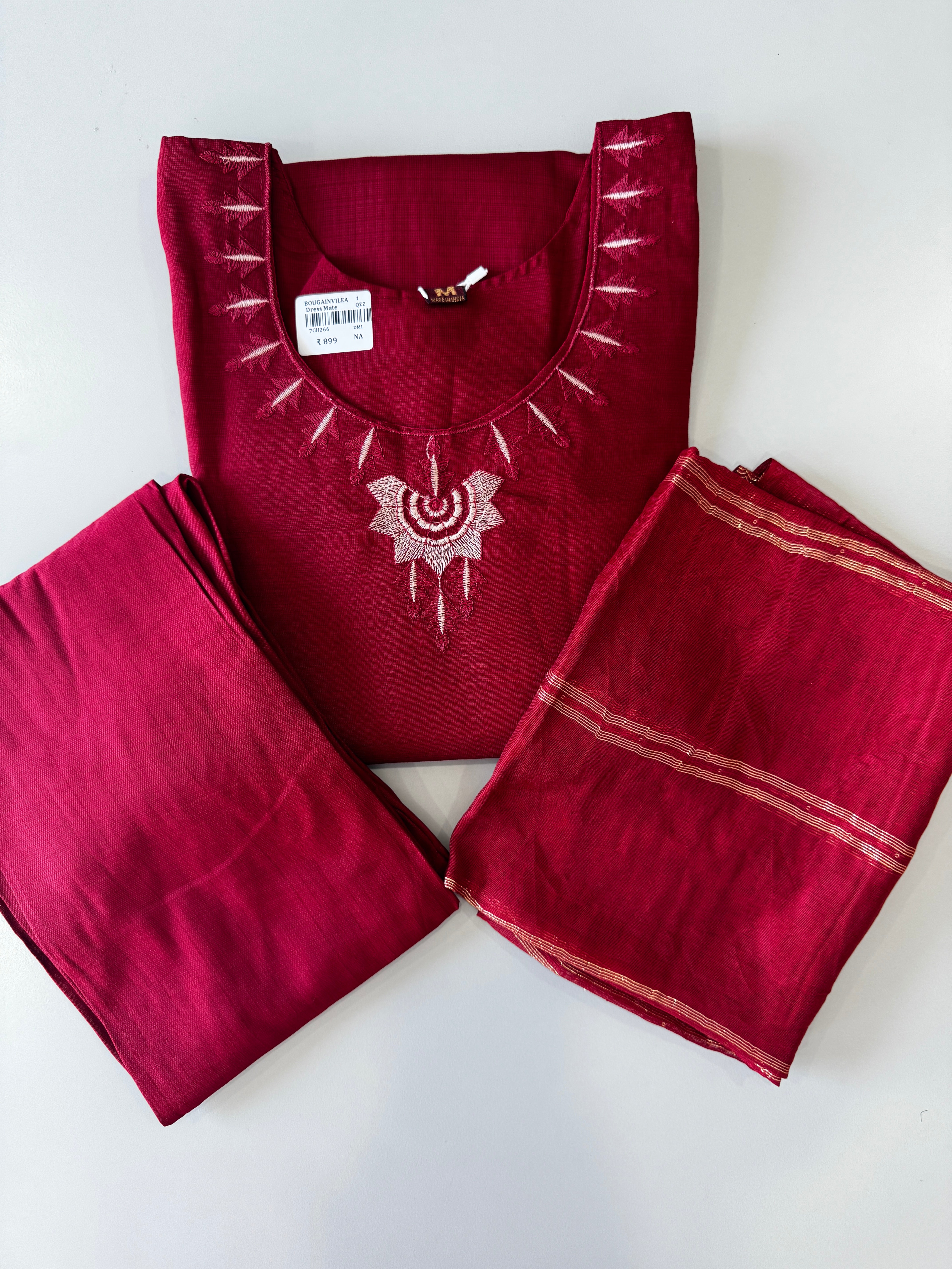VATICAN SILK SALWAR SET (MAROON)