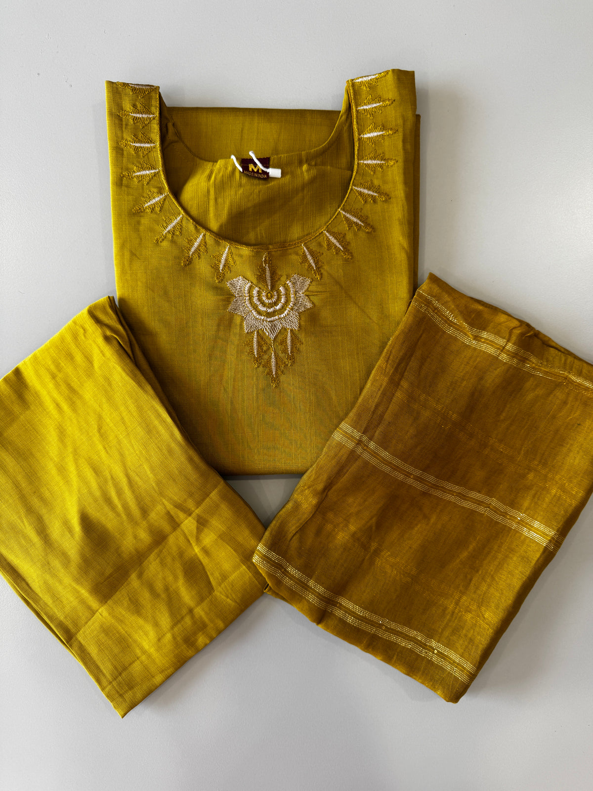 VATICAN SILK SALWAR SET (MUSTARD GOLD)