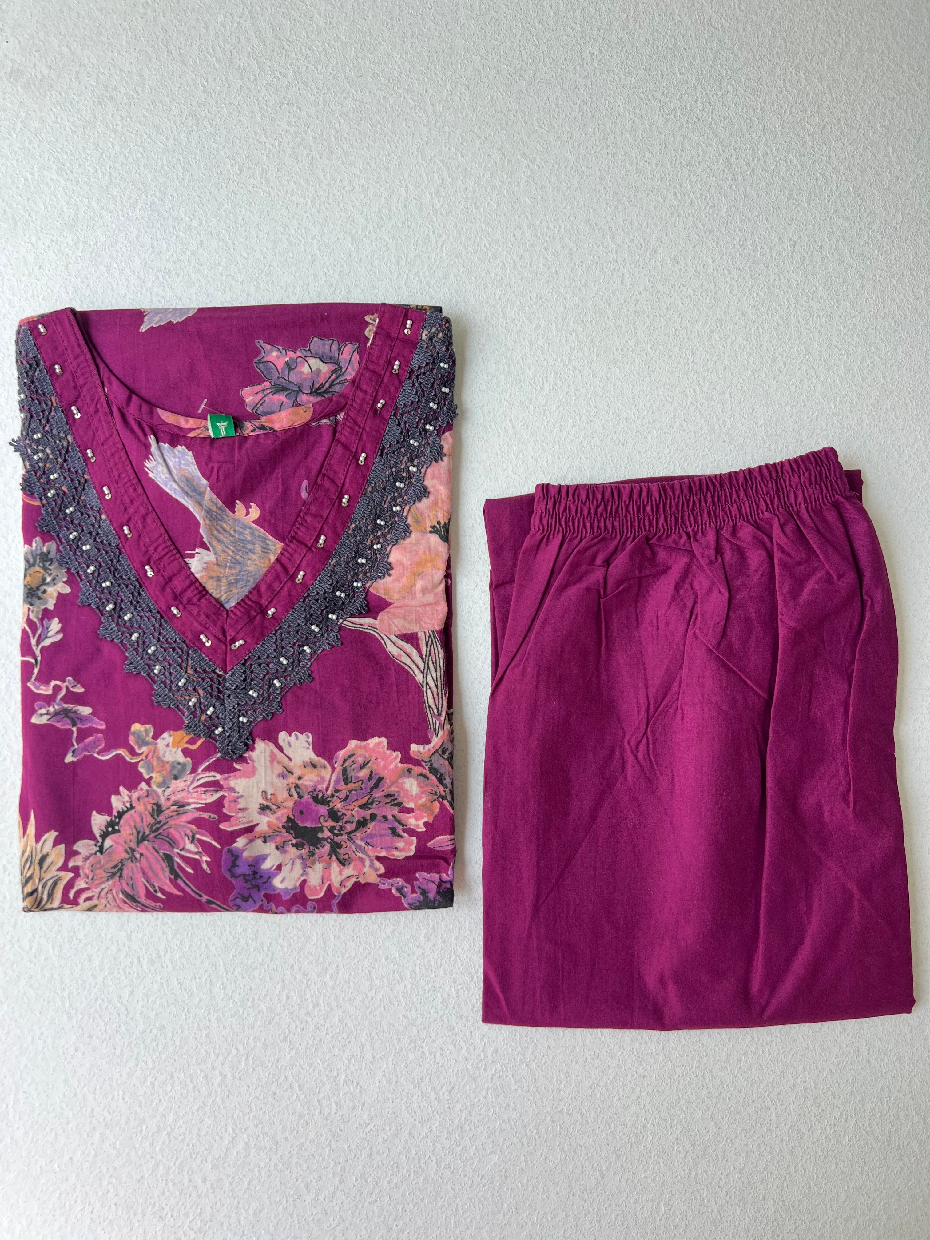 SAFFRON FLOWER KURTI SETS 0.2
