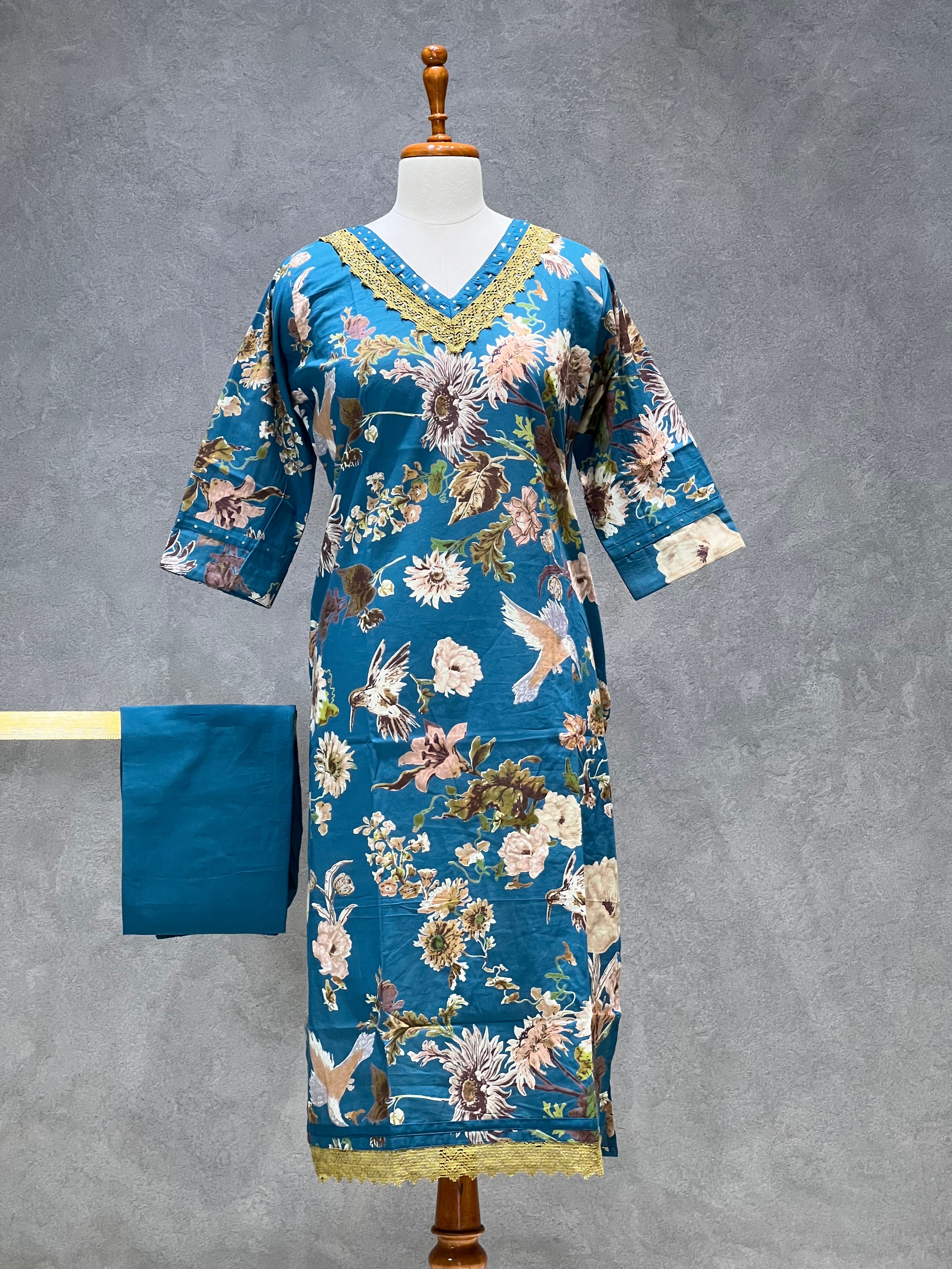 SAFFRON FLOWER KURTI SETS 0.1