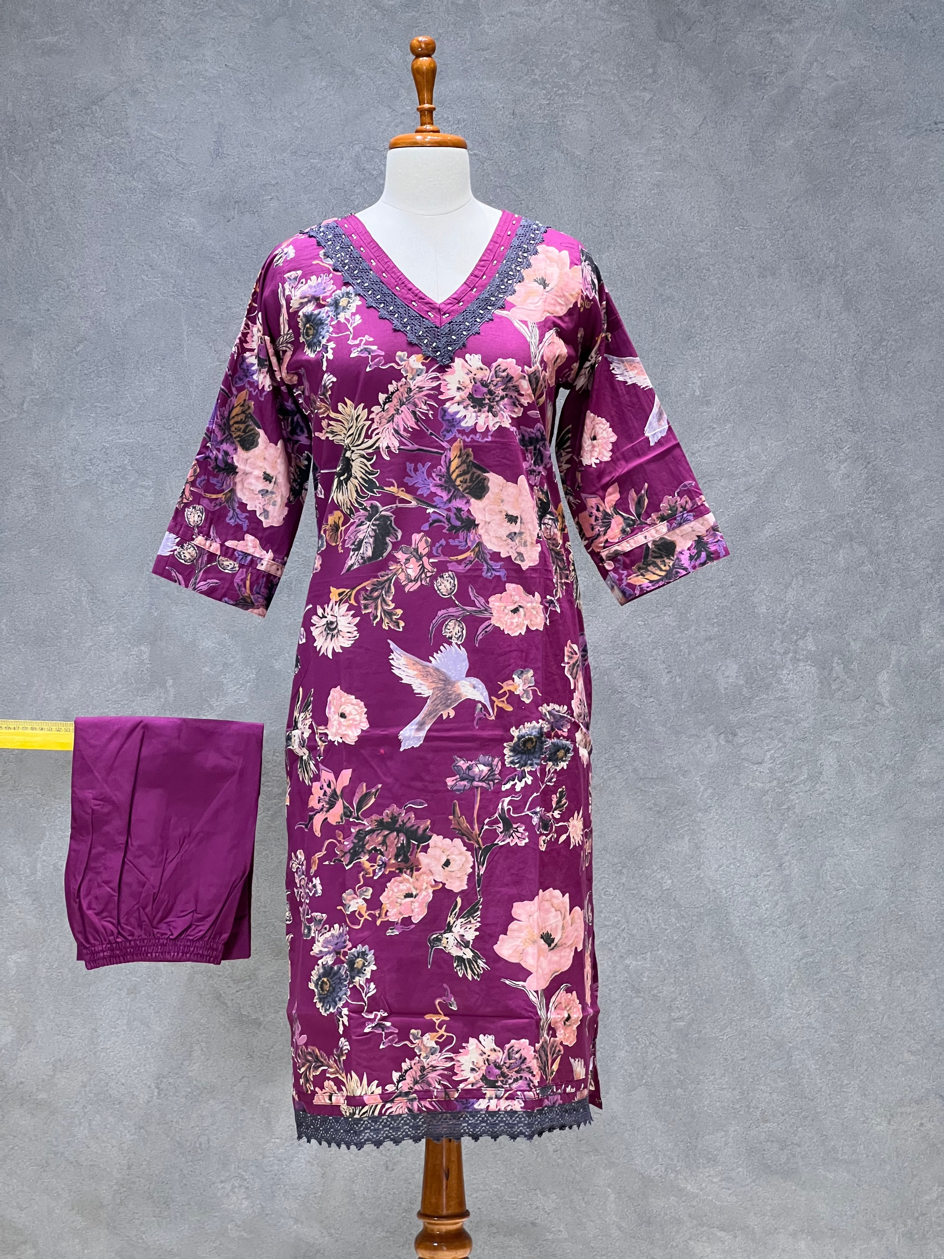 SAFFRON FLOWER KURTI SETS 0.2