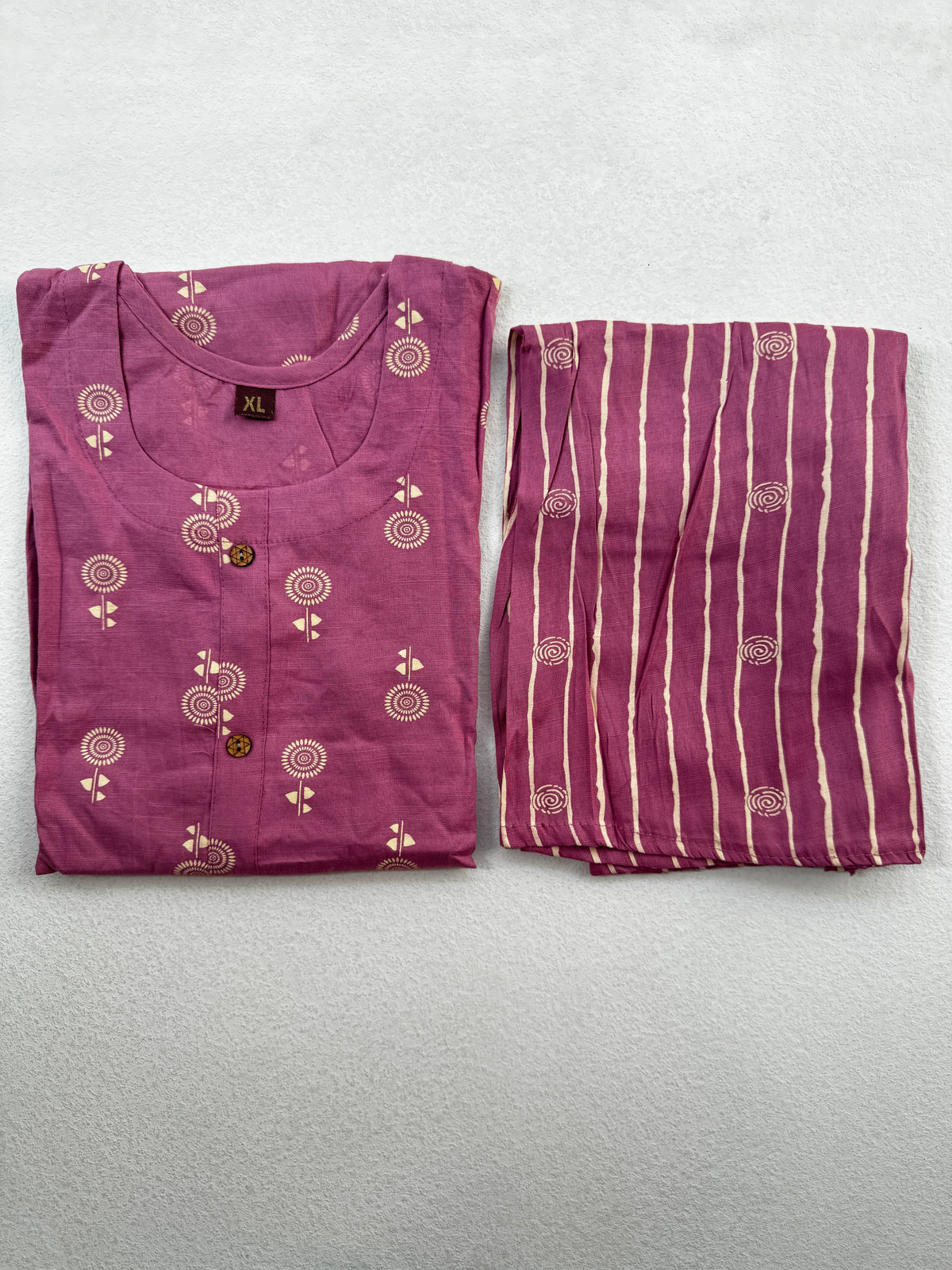 MAUVE PINK ETHNIC FLORAL EVERYDAY WEAR