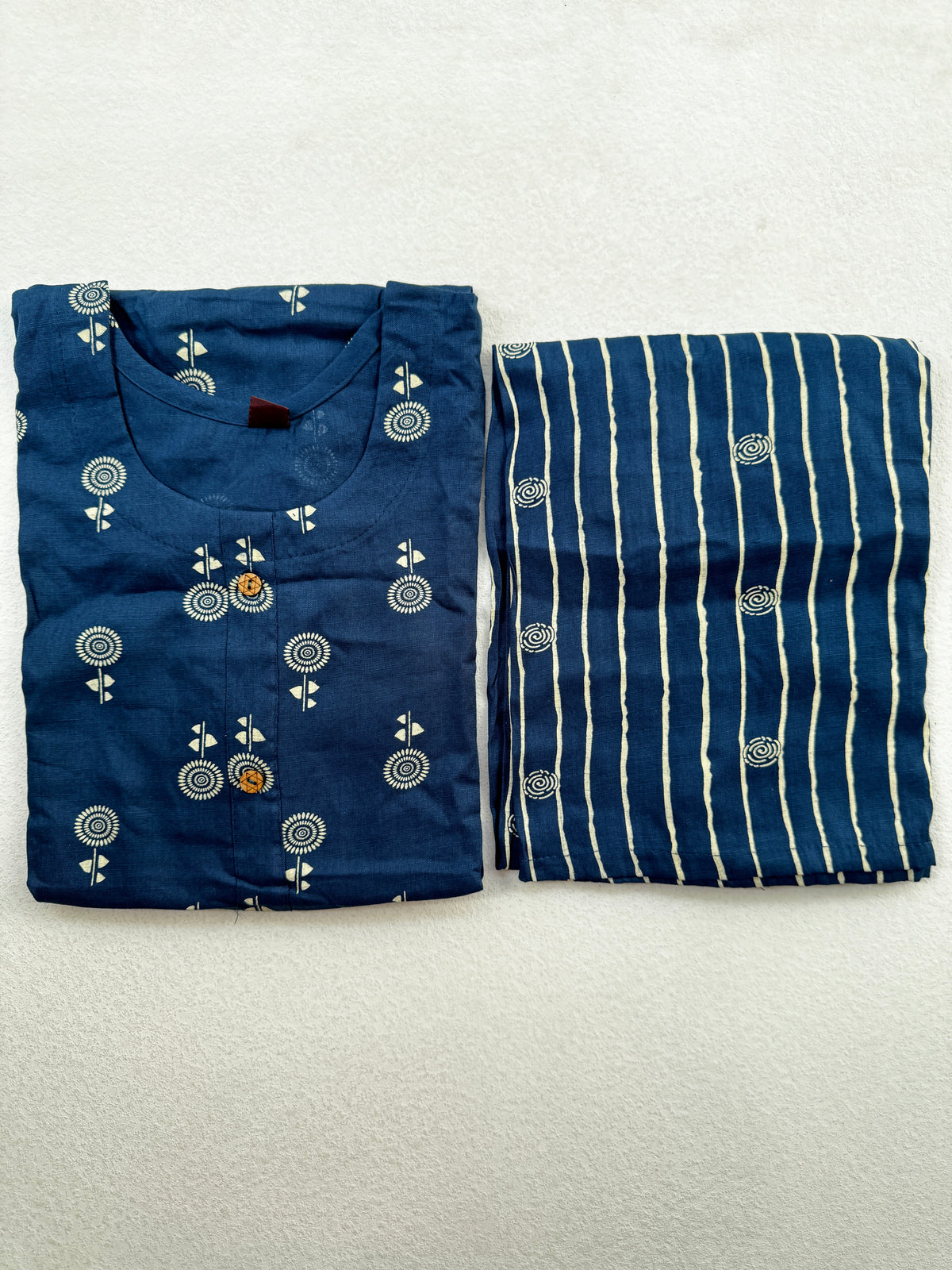 NAVY BLUE ETHNIC FLORAL EVERYDAY WEAR