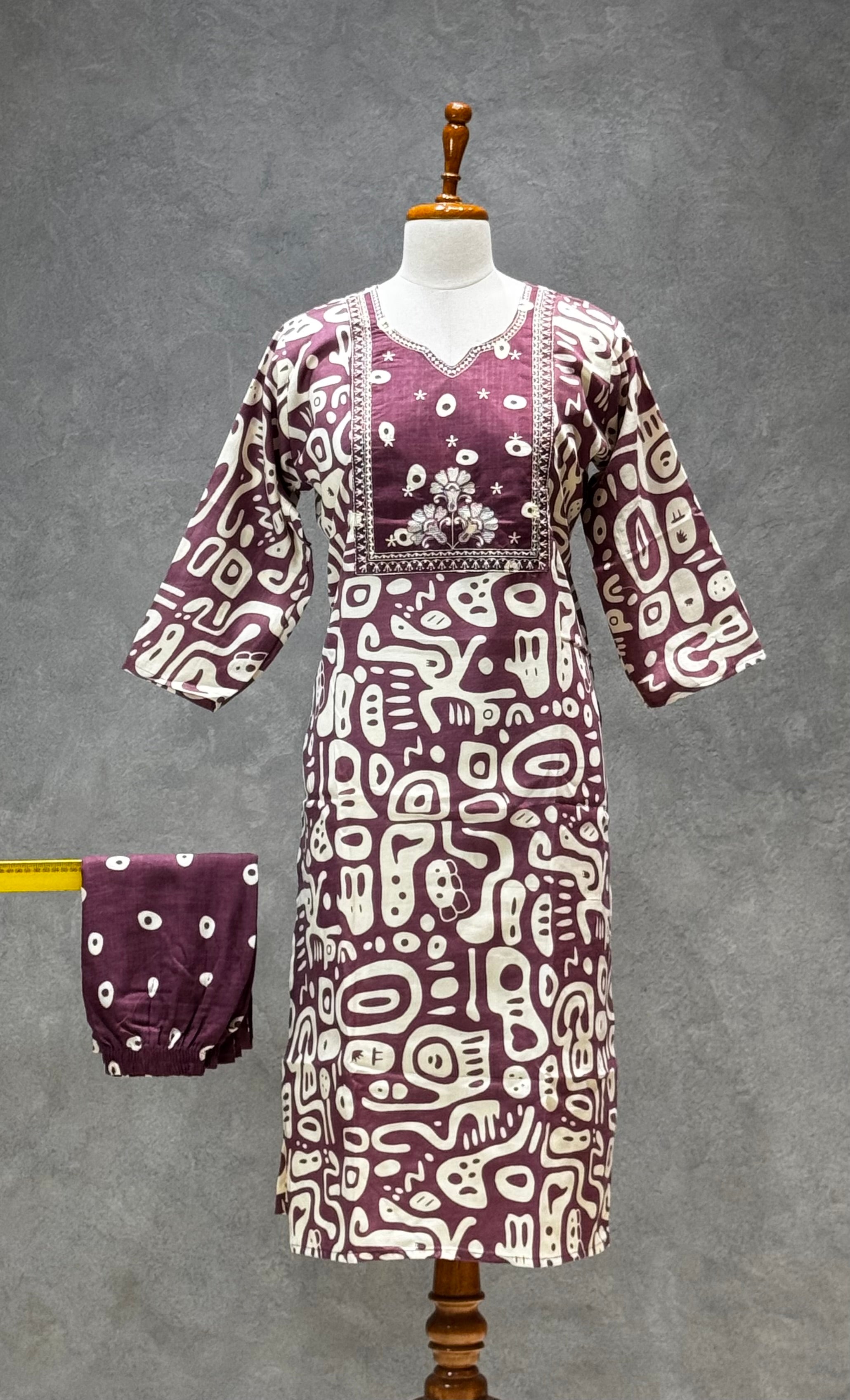 SALWAR SET PURPLE