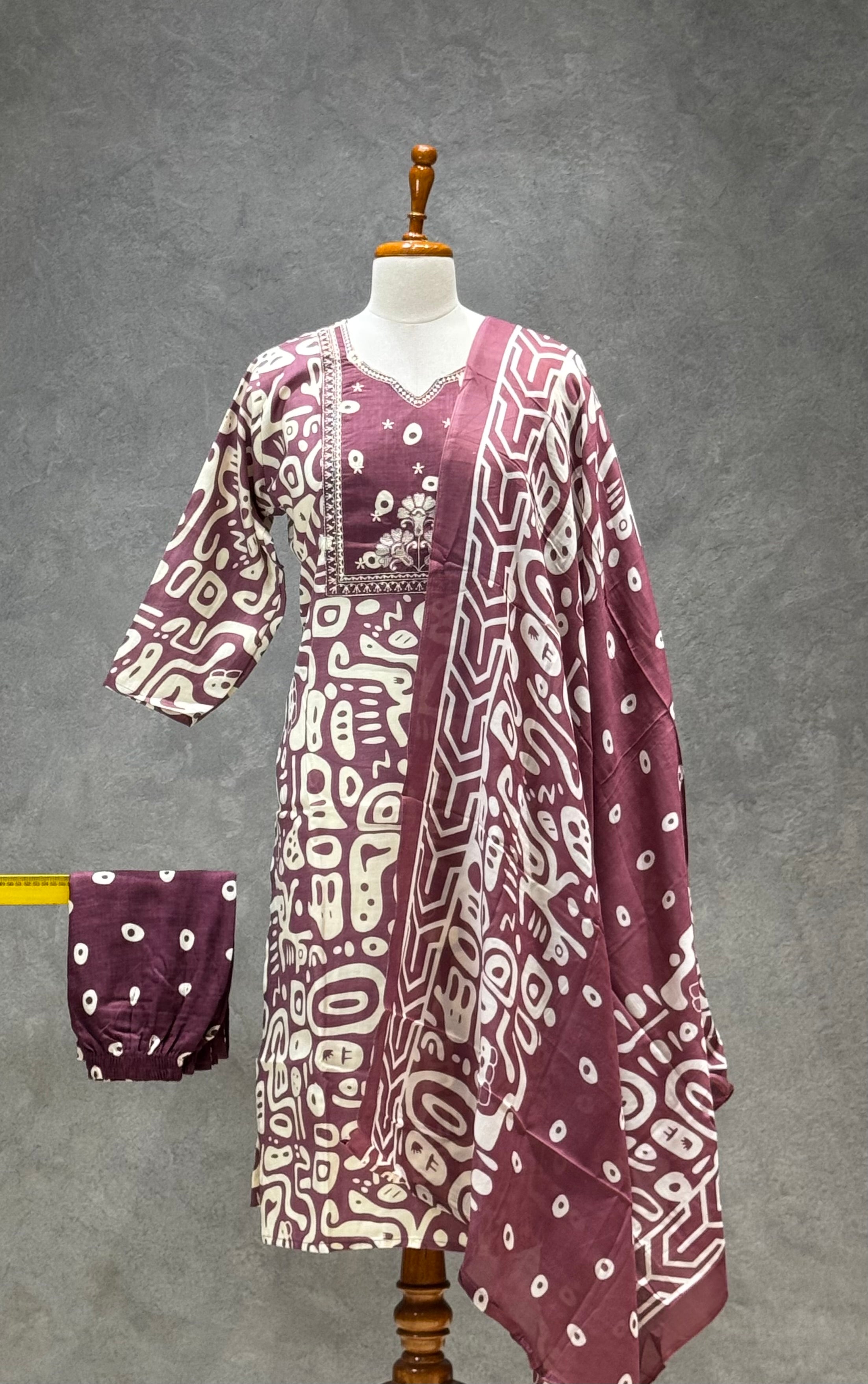 SALWAR SET PURPLE